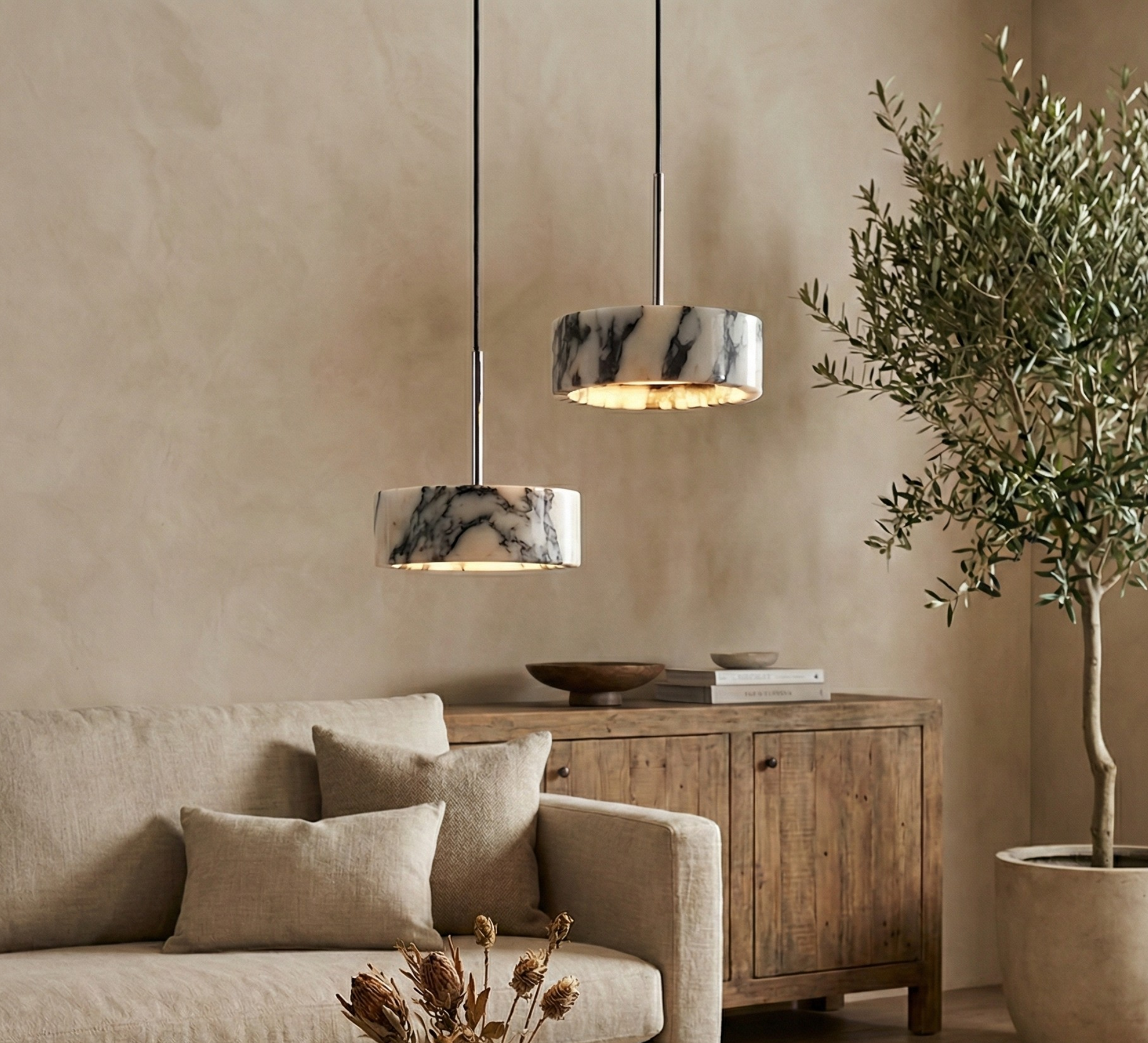 Suspension en marbre| CYLA Korven studio