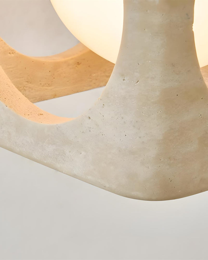 Plafonnier travertin | Zalo korven studio