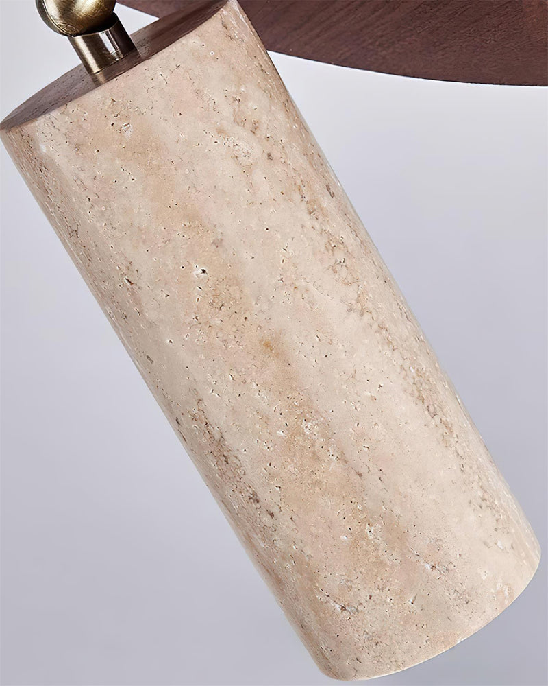 Plafonnier travertin wabi sabi | Bora korven studio