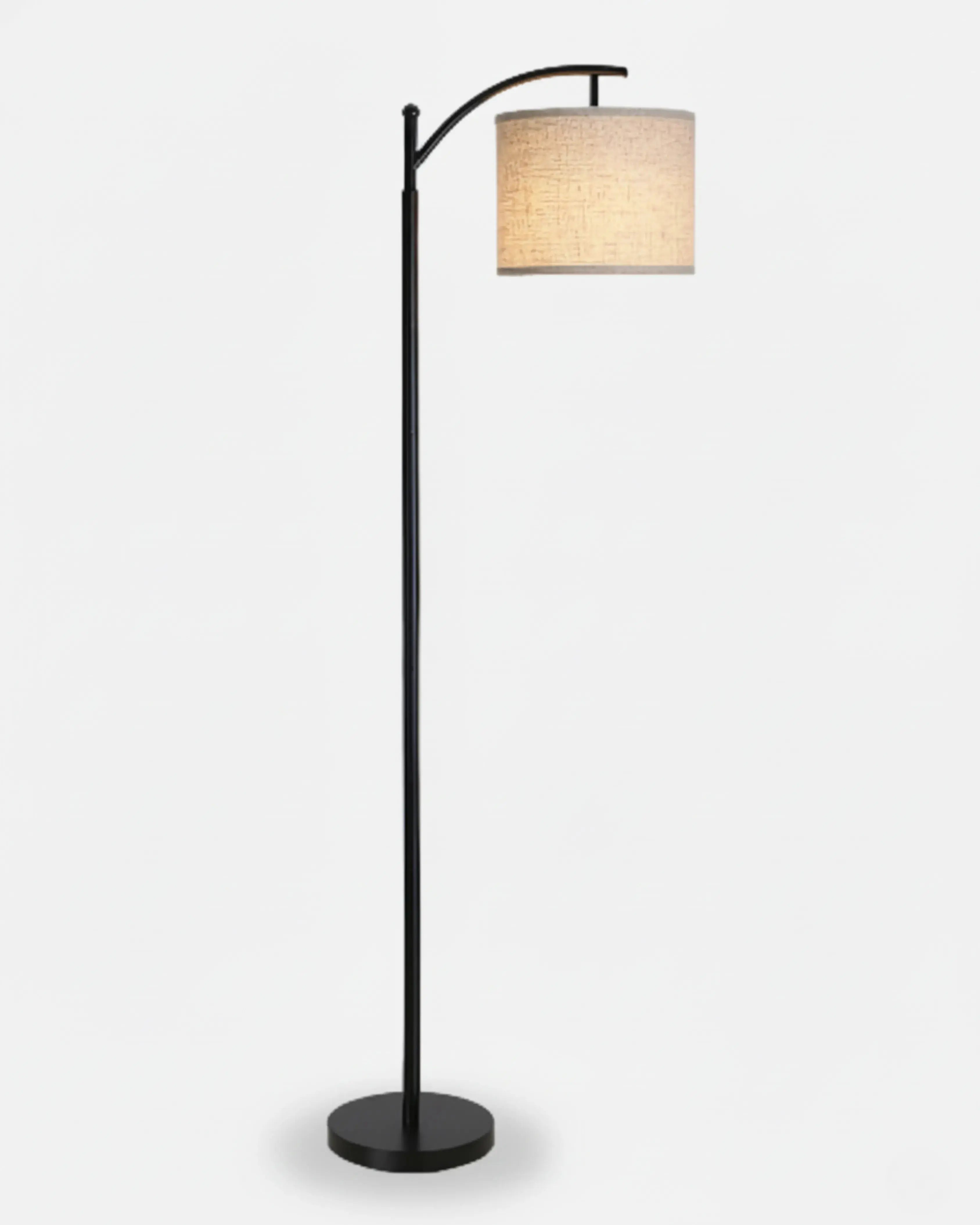 Lampadaire, lampe sur pied noir, – modèle liri par Korven Studio.