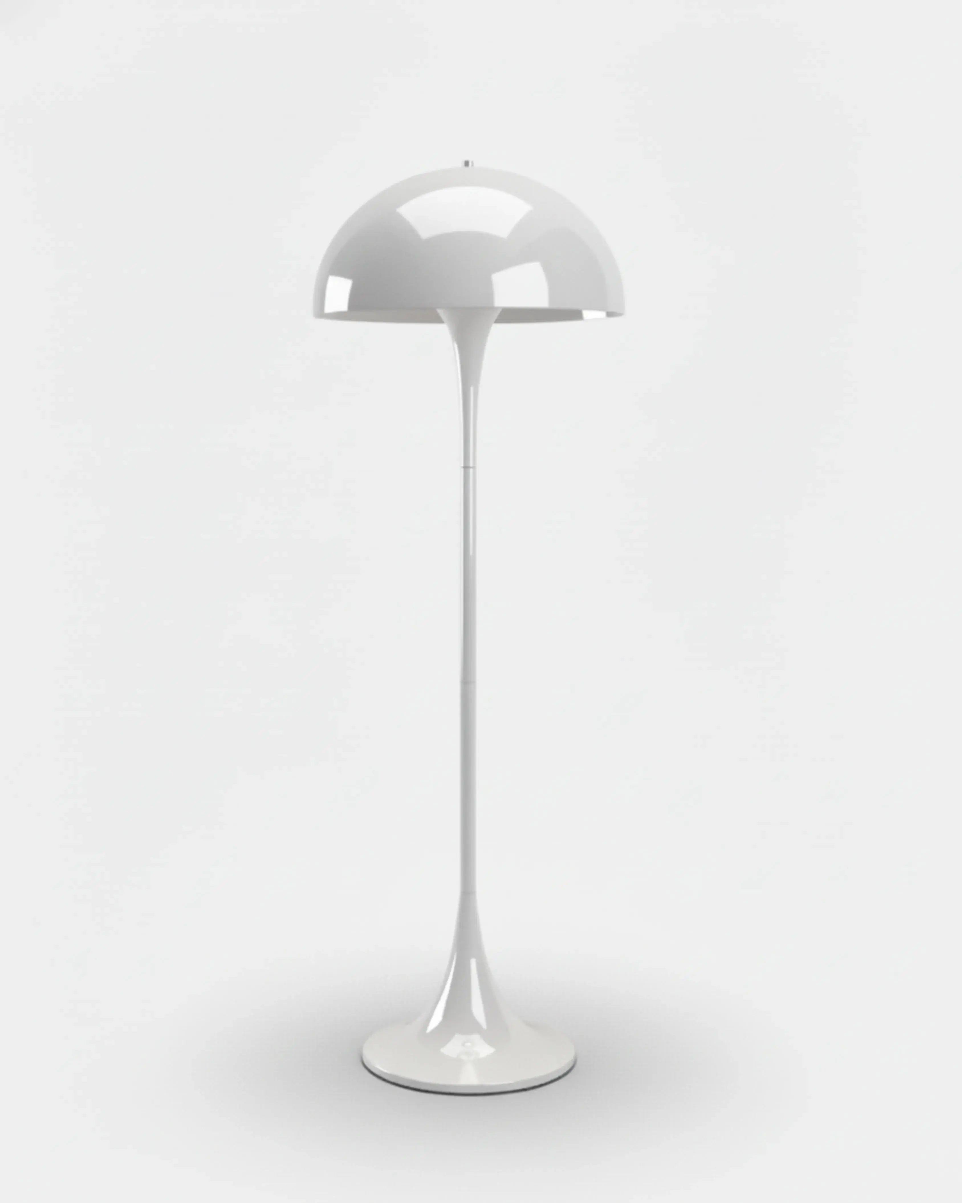 Lampadaire, lampe sur pied blanc, – modèle olen par Korven Studio.