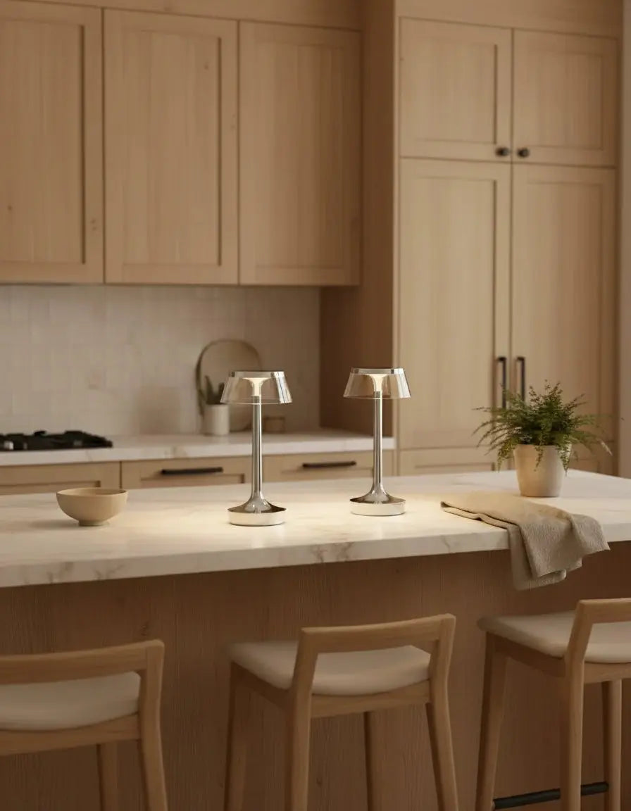 lampe de table sans fil salle a manger par korven studio
