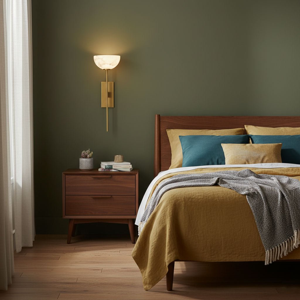 Alabaster Cup Wall Lamp Vakkerlight