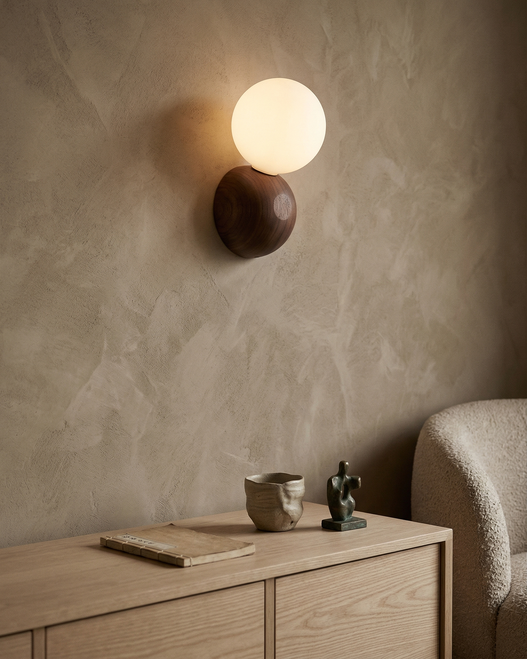 Applique Murale bois wabi sabi| RANOUI korven studio