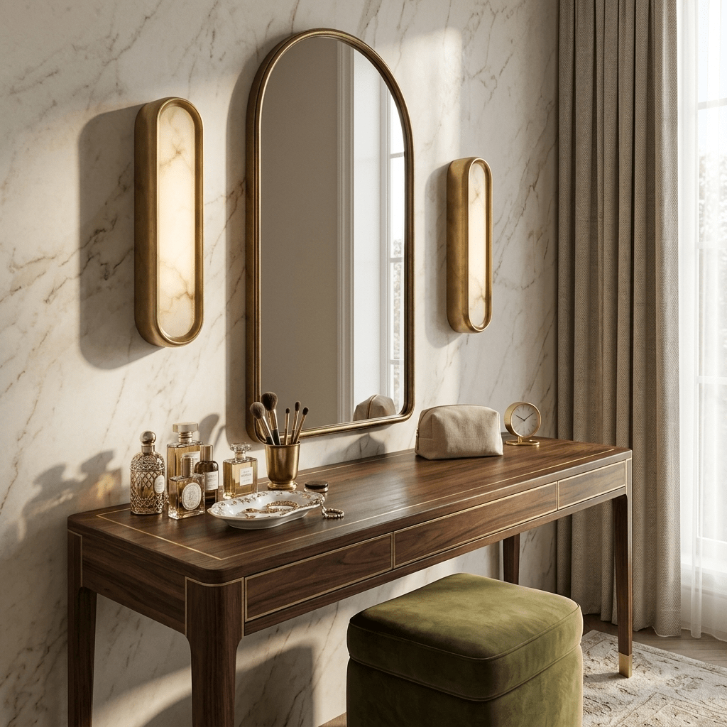 Aurelia Arch Alabaster Wall Light Vakkerlight
