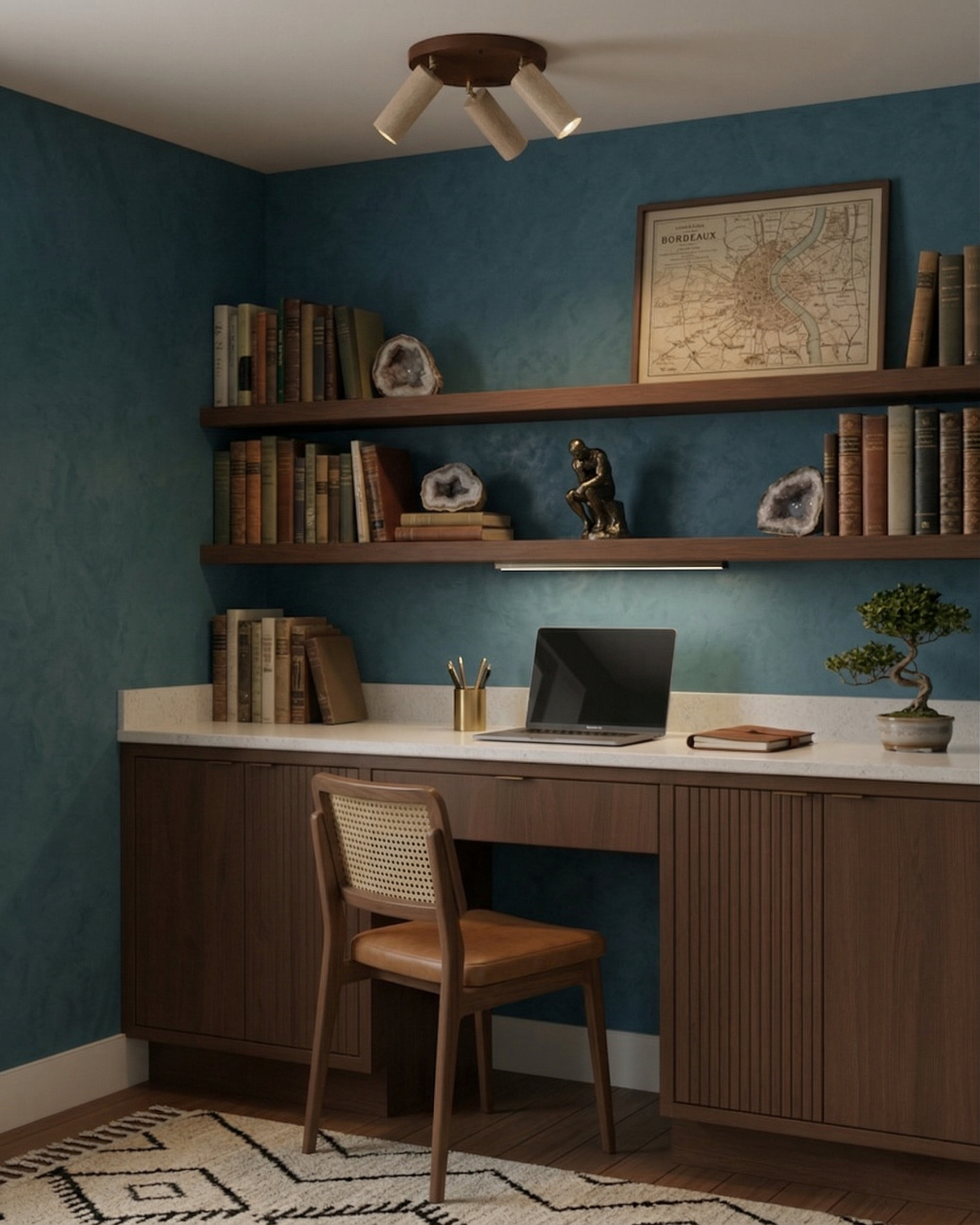 Plafonnier travertin wabi sabi | Bora korven studio