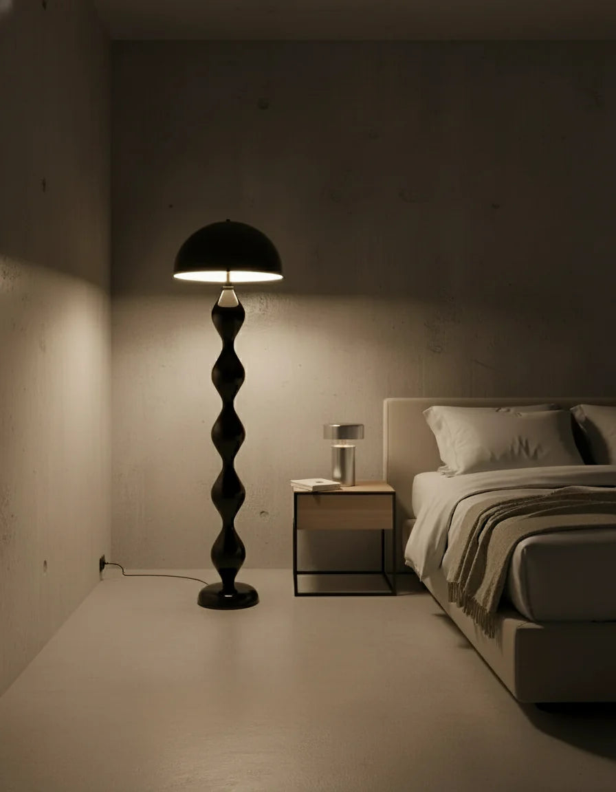 Lampe de chevet sans fil couleur argent chambre lampe de chevet tactile par Korven studio 
