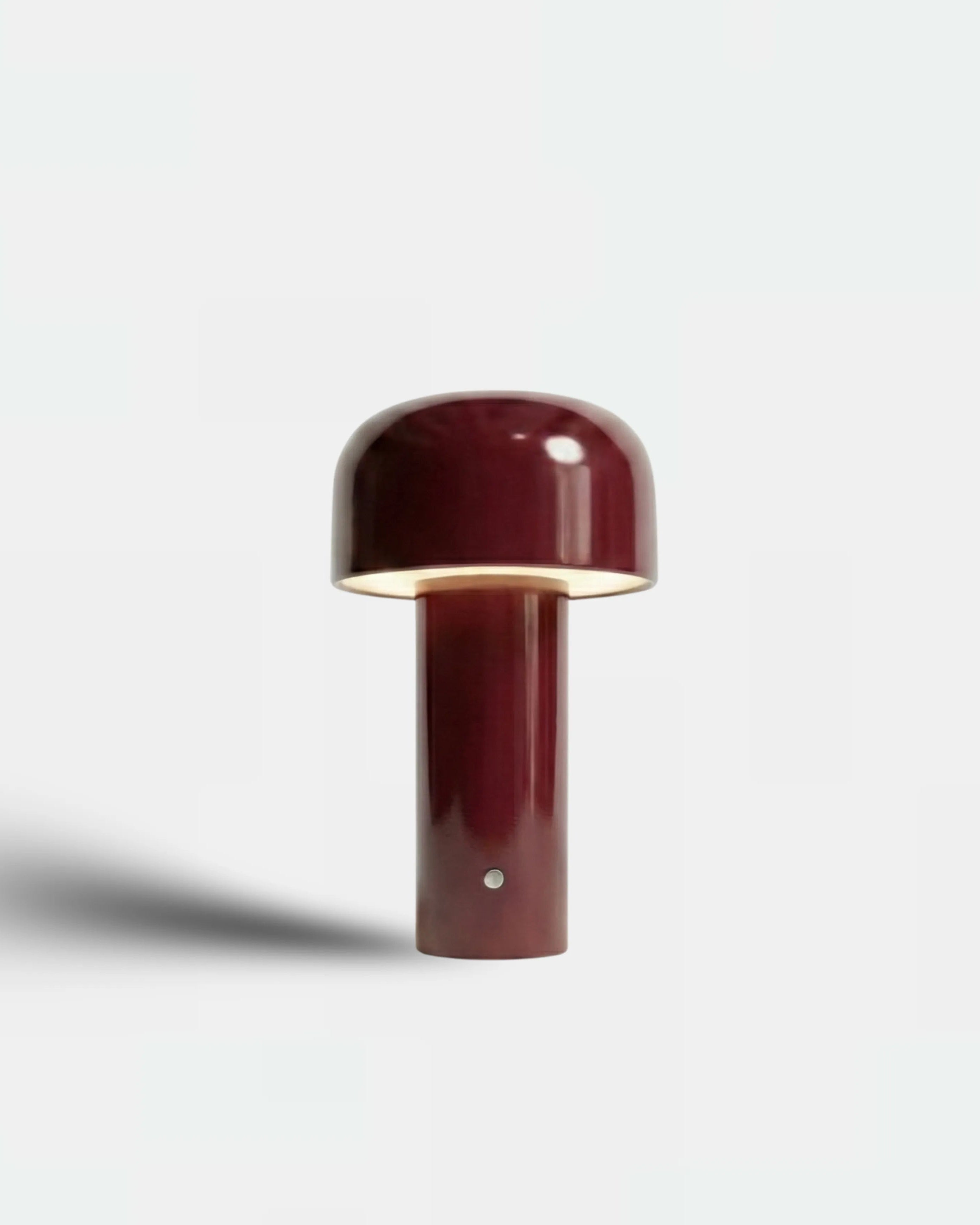lampe sans fil led couleur bordeaux modele lako par korven studio 