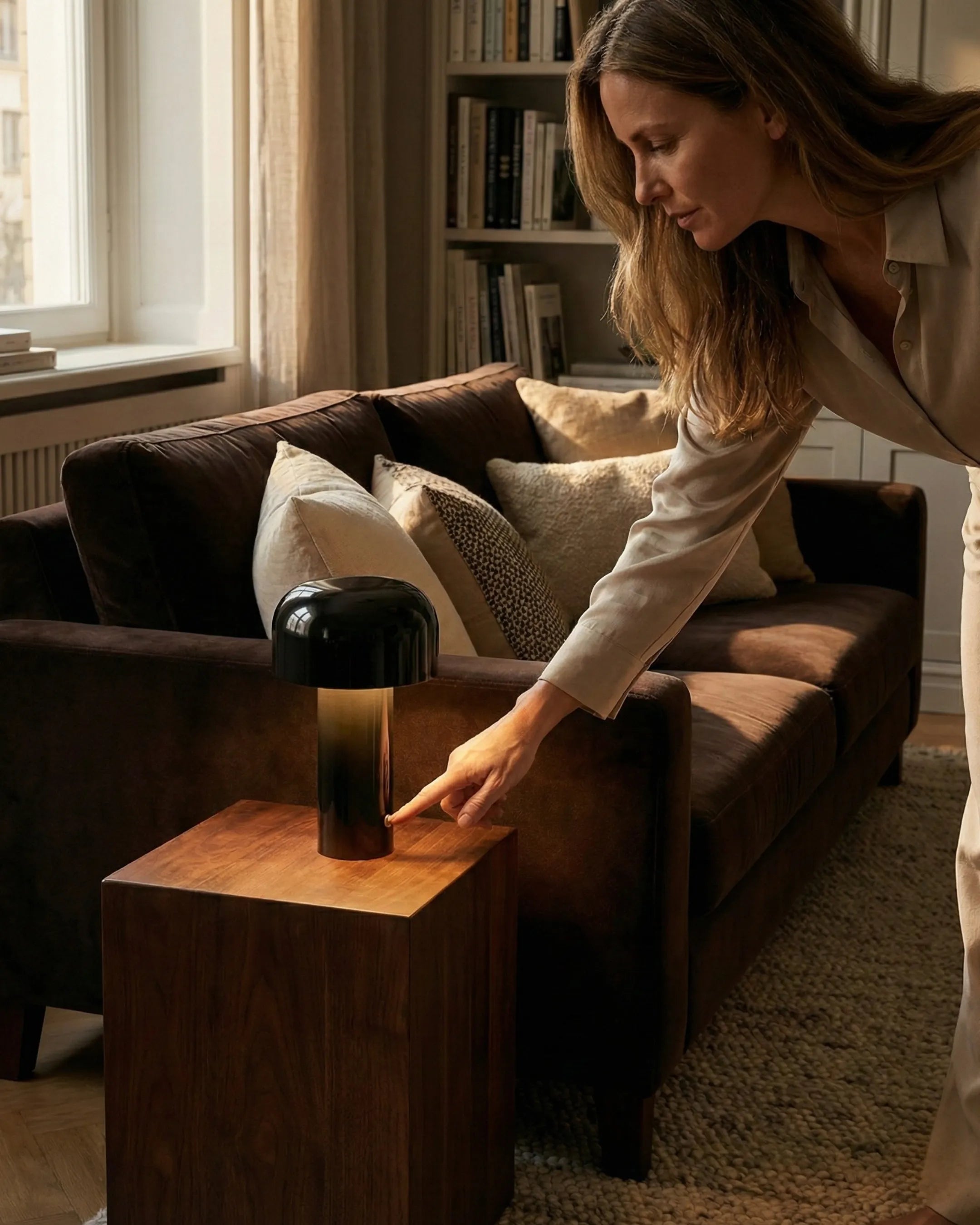 lampe sans fil led rechargeable modele lako par korven studio 