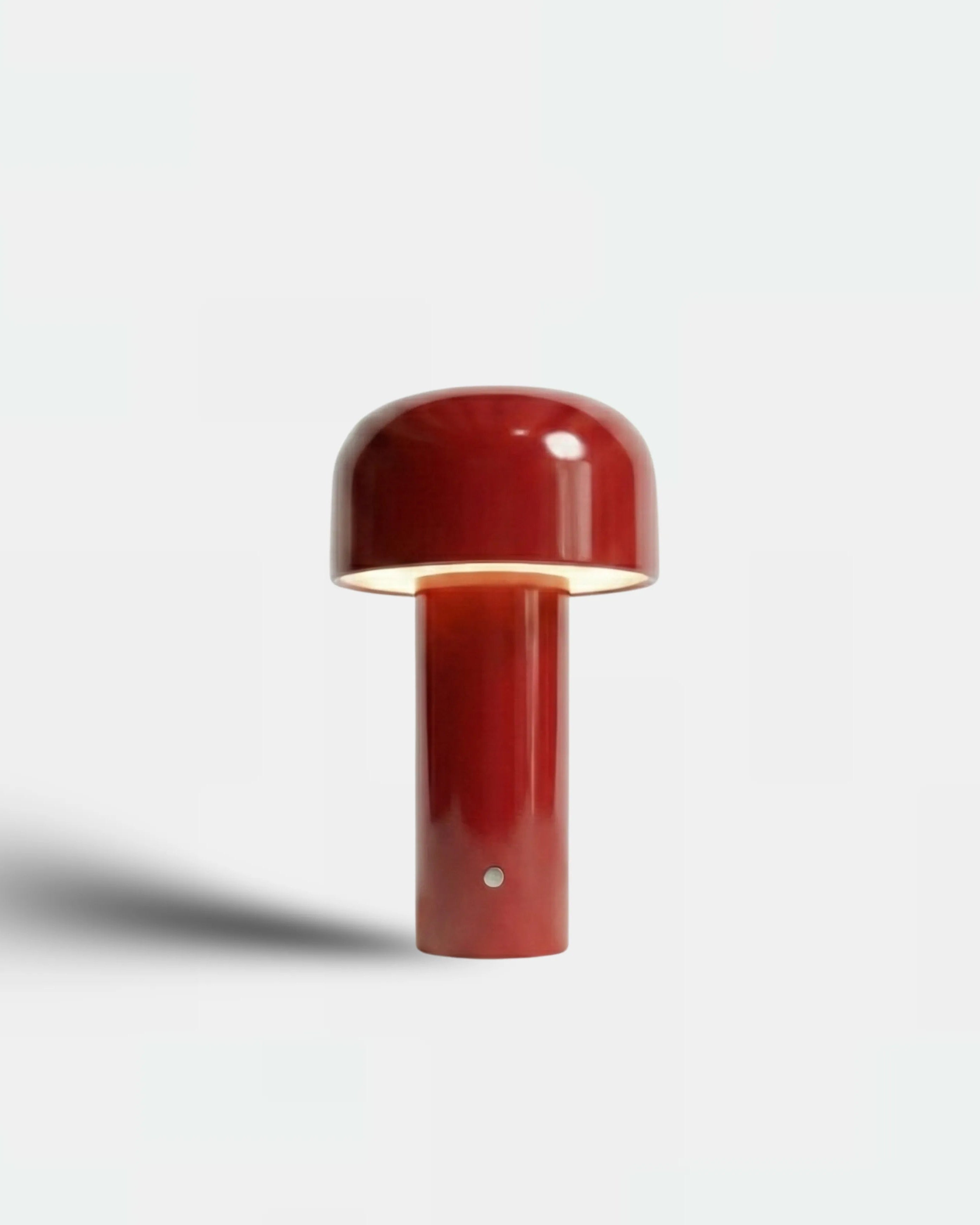 lampe sans fil led couleur rouge modele lako par korven studio 