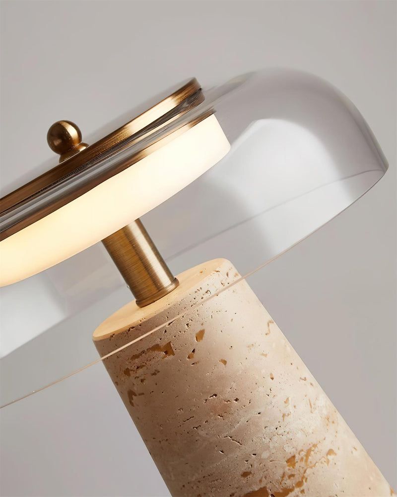 Lampe de Table travertin | ZOA korven studio