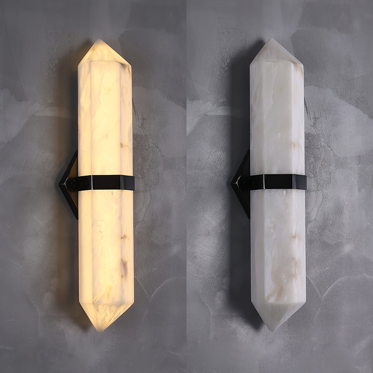 Alabaster Obelisk Wall Sconce Vakkerlight