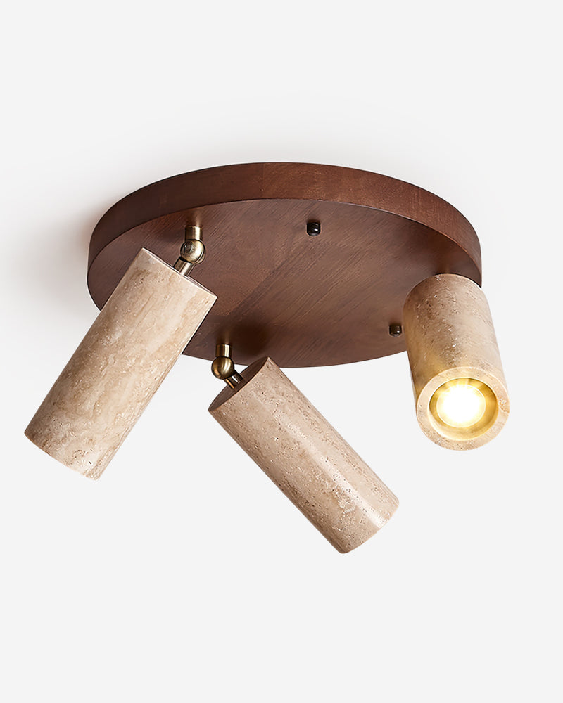 Plafonnier travertin wabi sabi | Bora korven studio