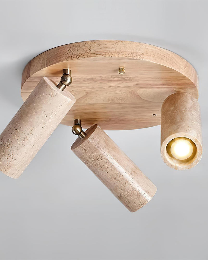 Plafonnier travertin wabi sabi | Bora korven studio