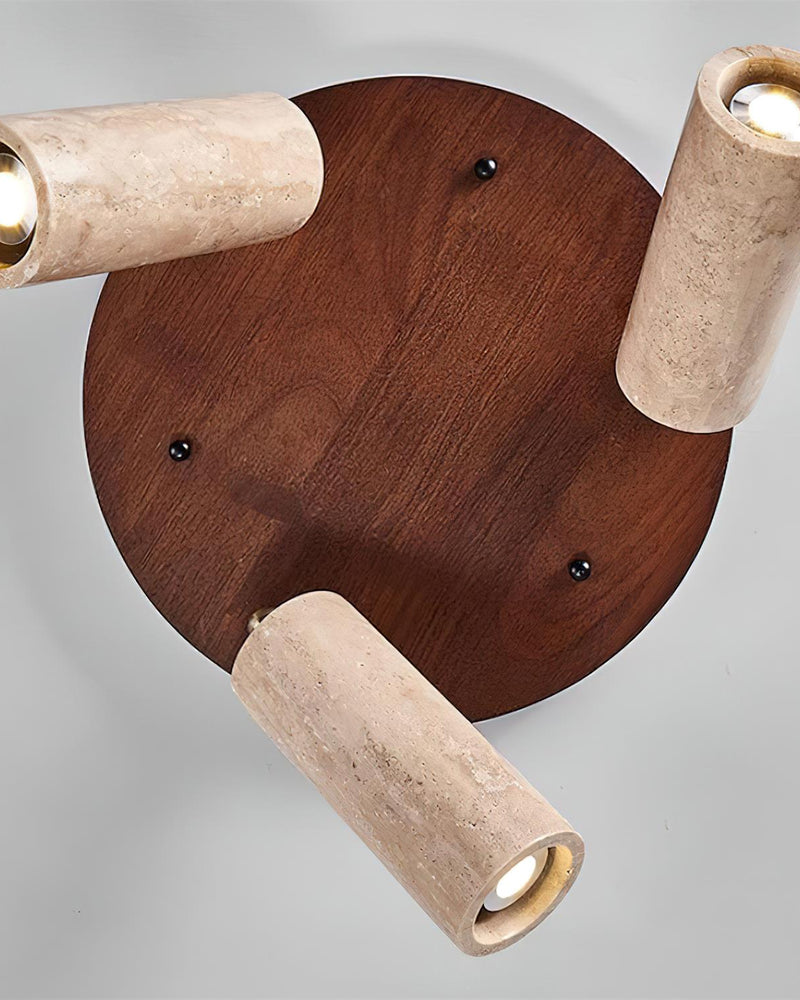 Plafonnier travertin wabi sabi | Bora korven studio