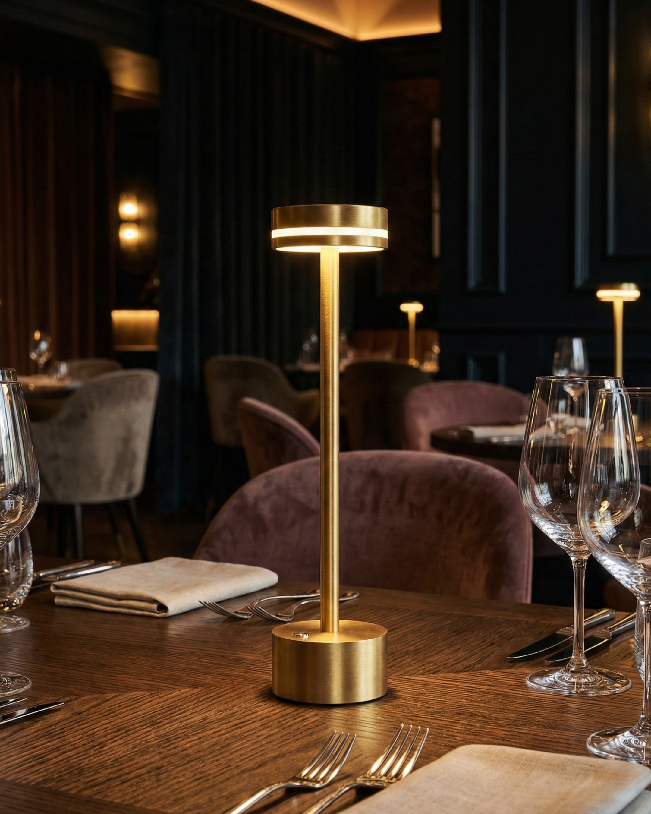 lampe sans fil couleur or modele lysa par korven studio