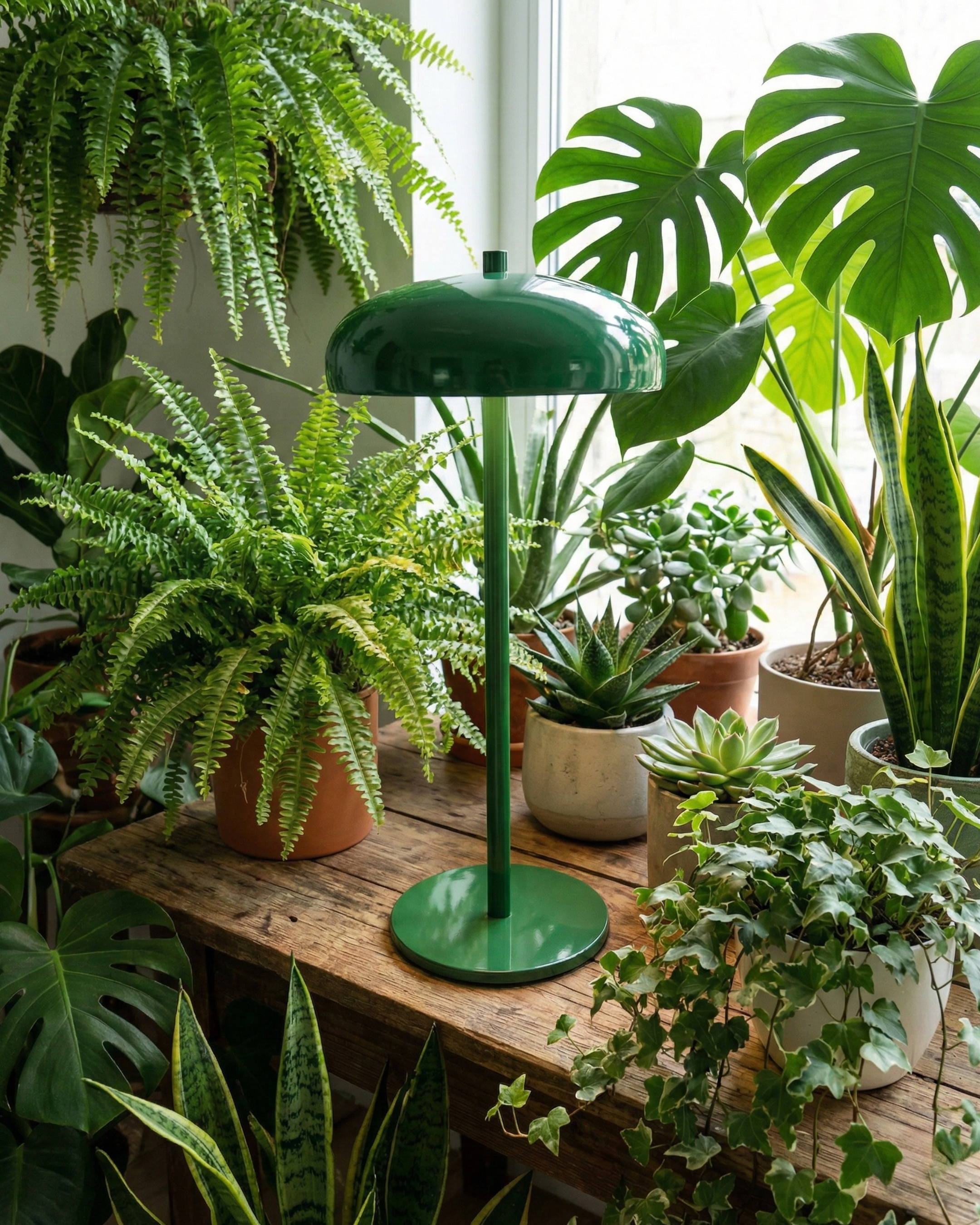 Lampe de Table Sans Fil vert | NARI Korven studio