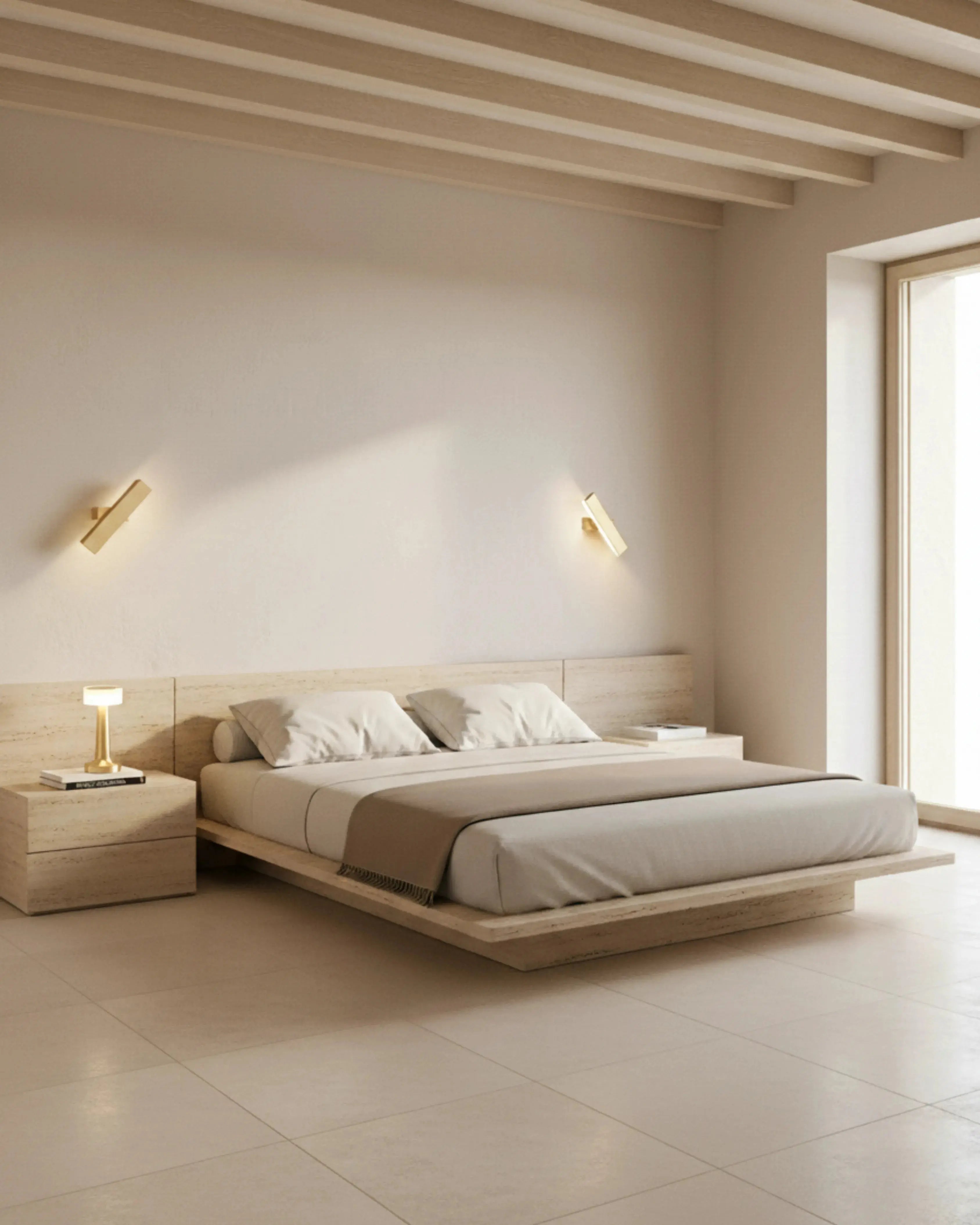 Applique murale chambre ajustable modele maro par korven studio couleur or