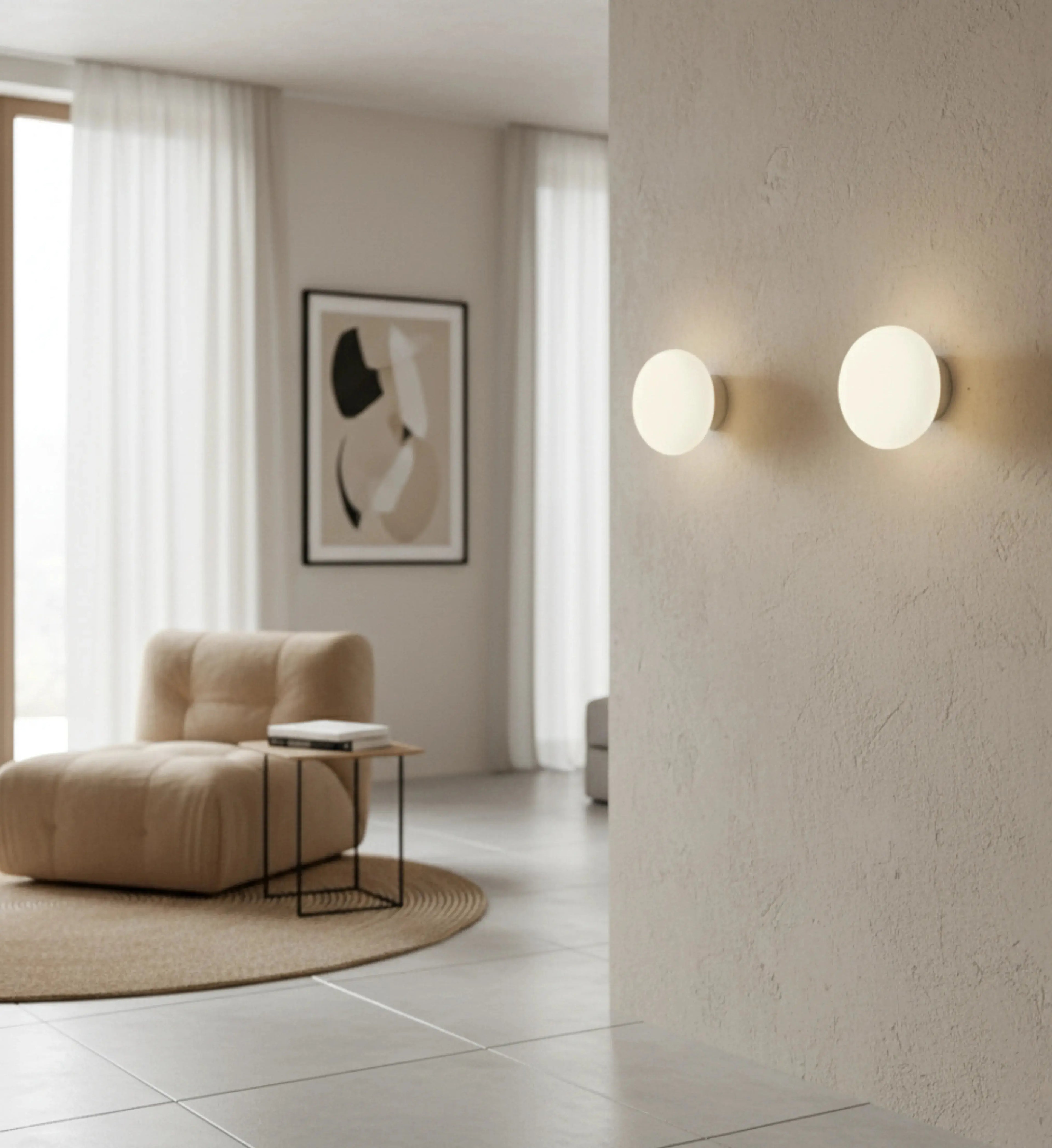 Applique murale, plafonnier, modele lonn par korven studio