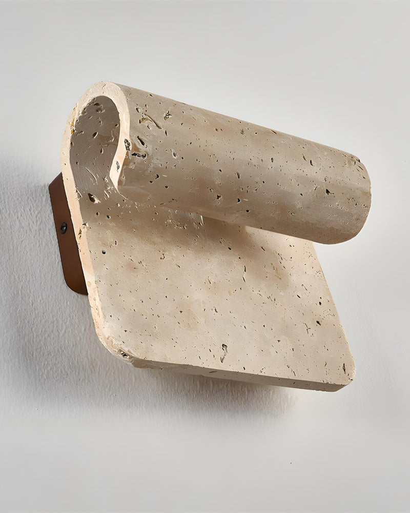 applique murale travertin wabi sabi par korven studio