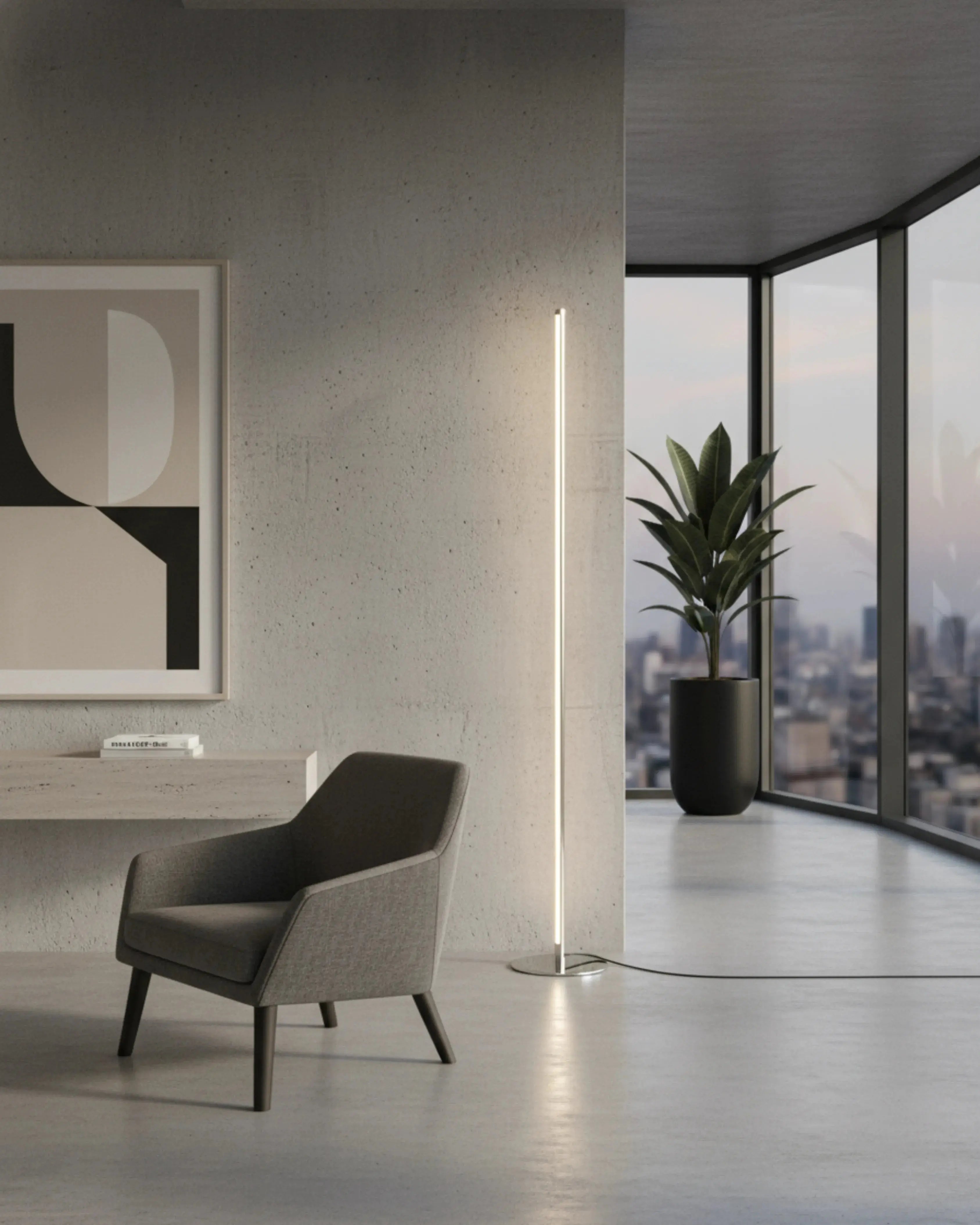 lampadaire, lampe sur pied led modele sven par korven studio