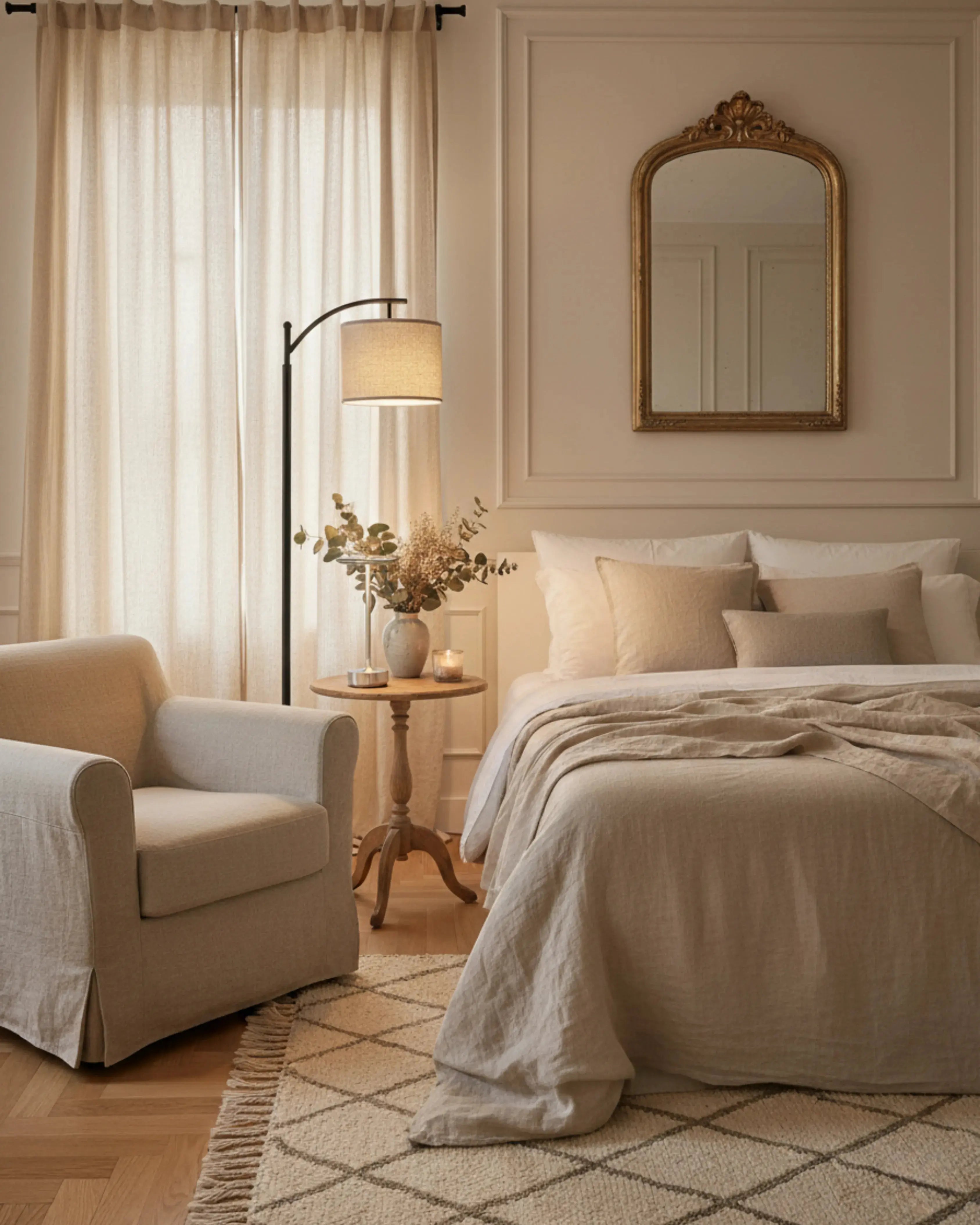 Lampadaire, lampe sur pied noir,  – modèle liri par Korven Studio.