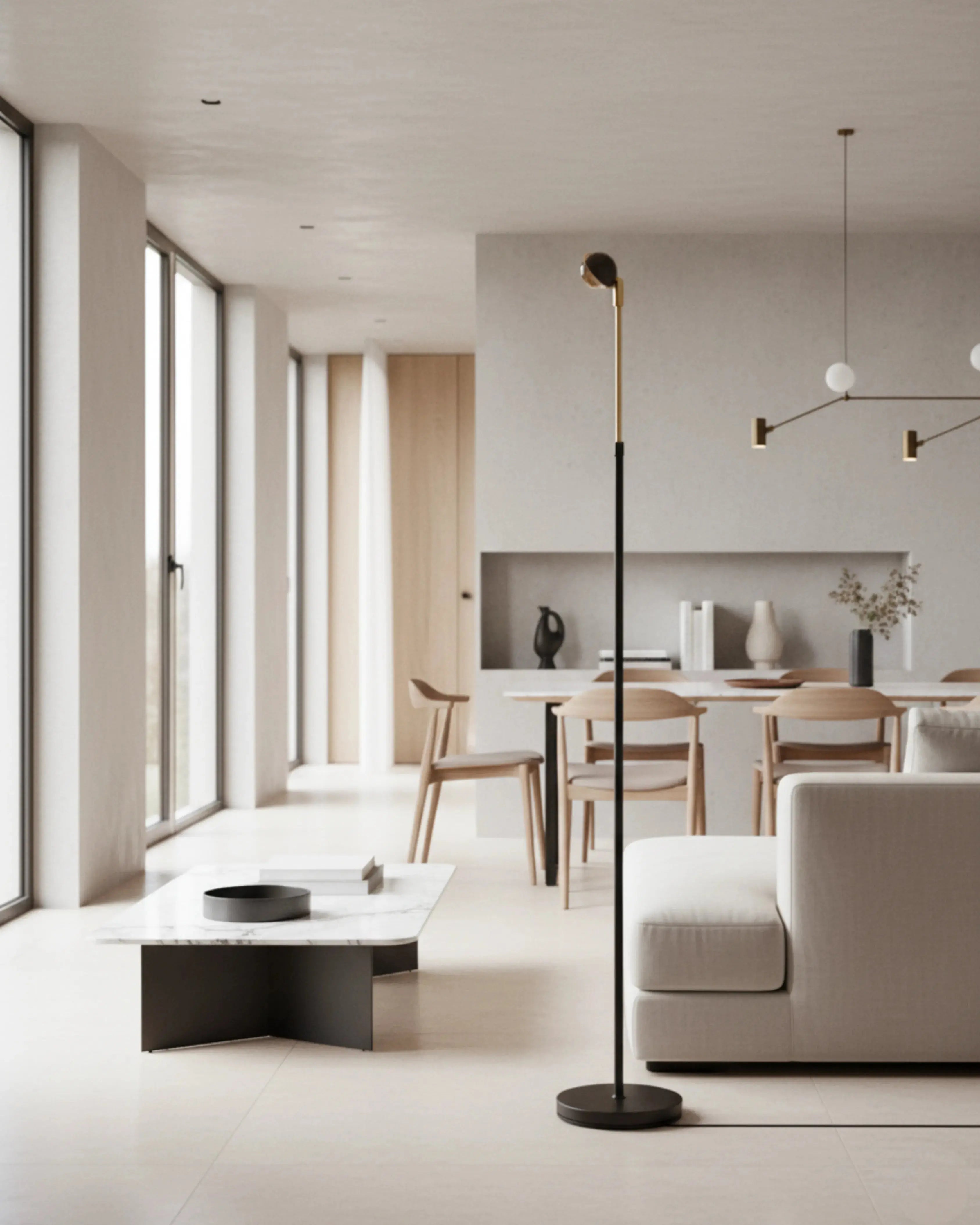 lampadaire lampe sur pied tano par korven studio 