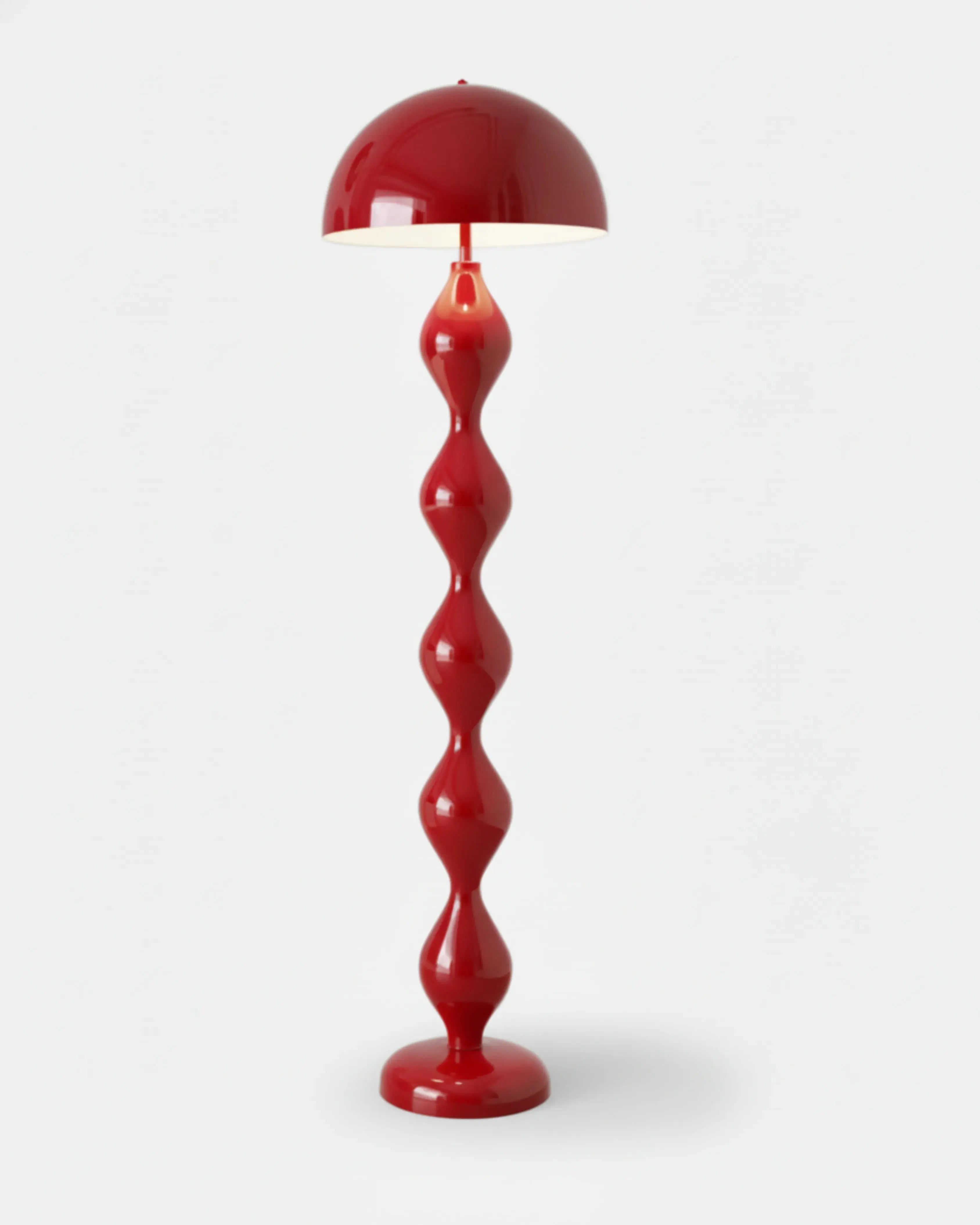 lampadaire rouge, modèle aven par Korven Studio.