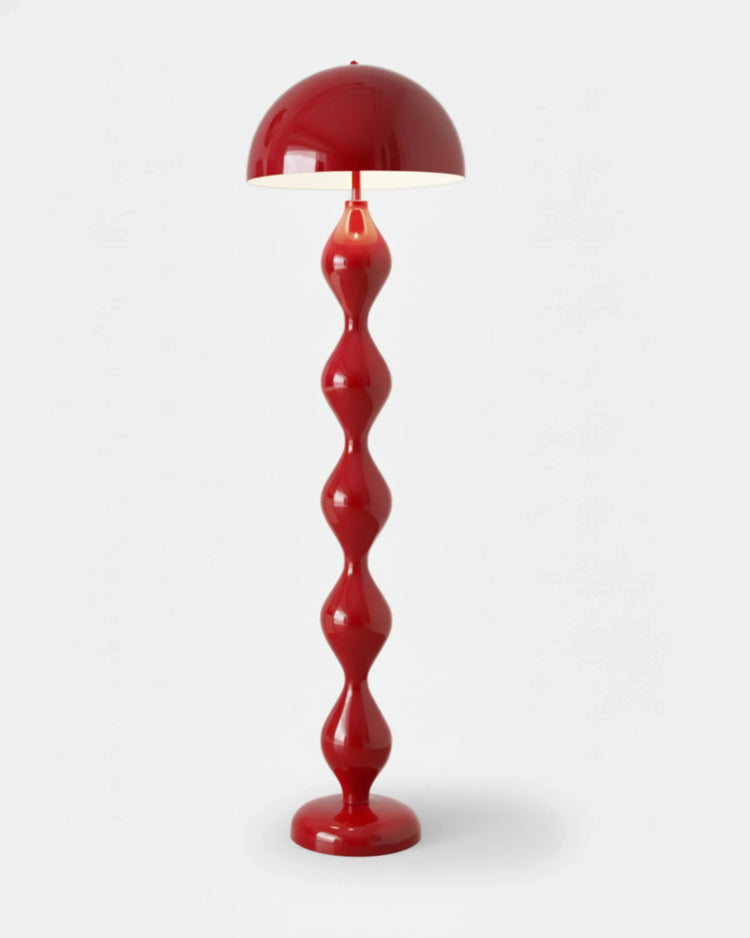 lampadaire rouge, modèle aven par Korven Studio.