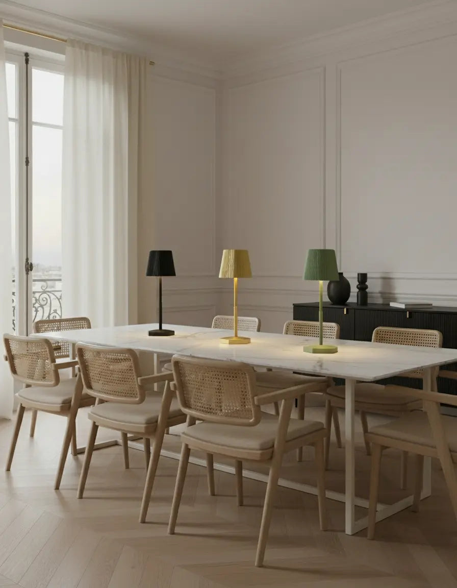 lampe a poser lampe de table sans fil noir par korven studio 