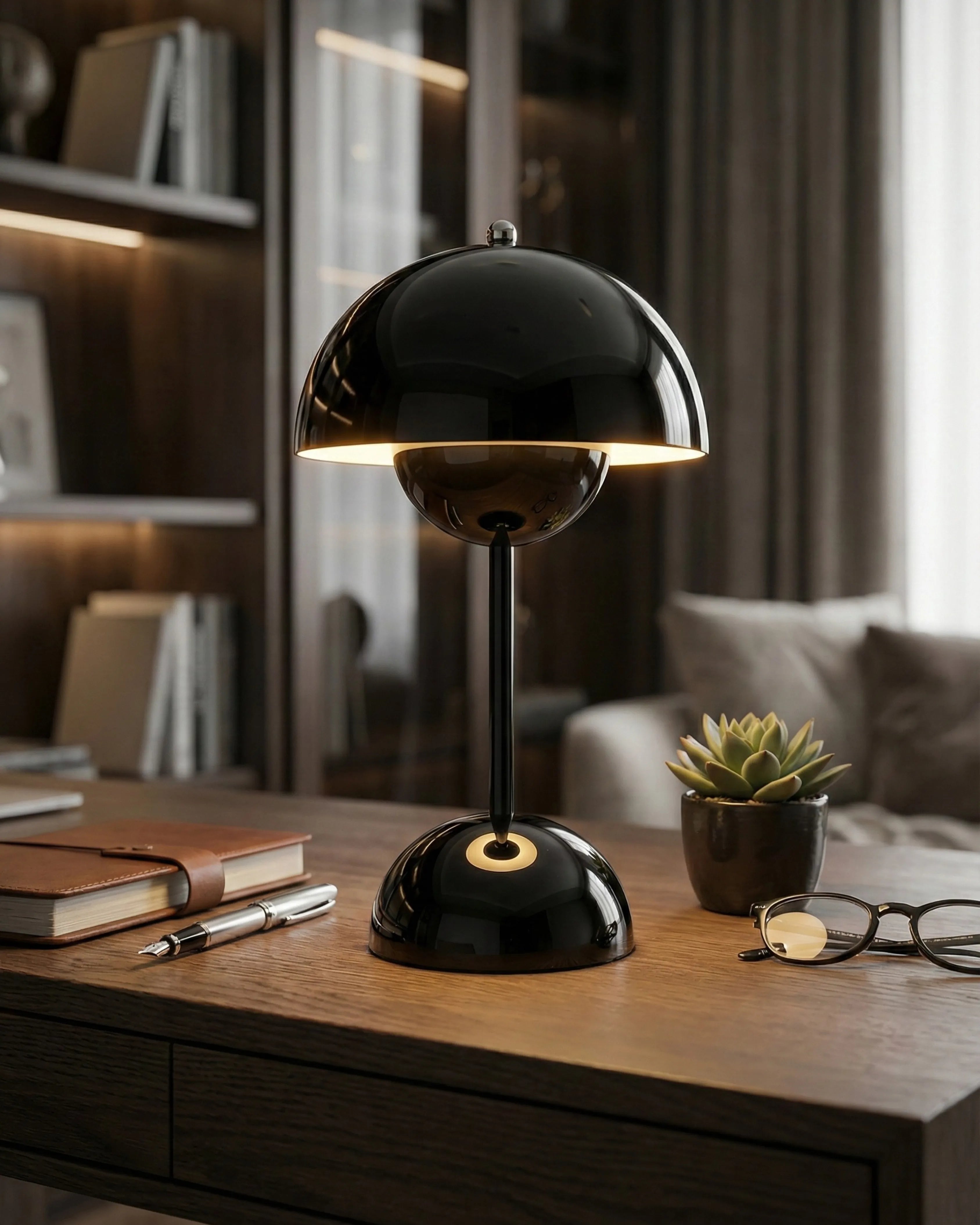 lampe sans fil noir modele oden par korven studio