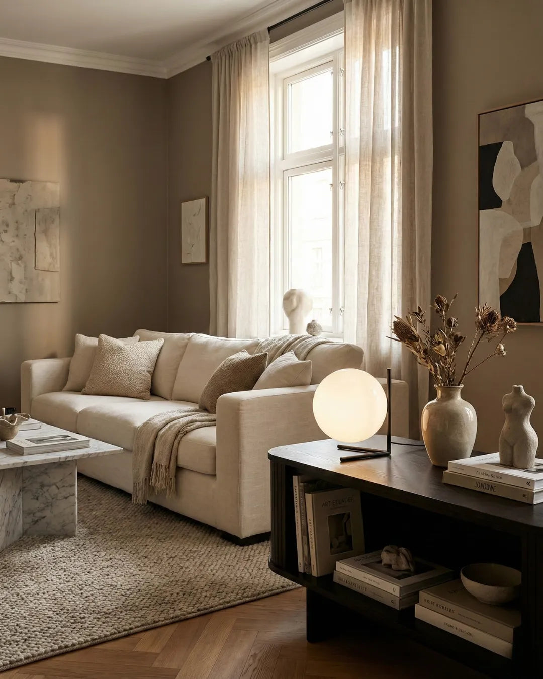 lampe led globe sphere par korven studio 