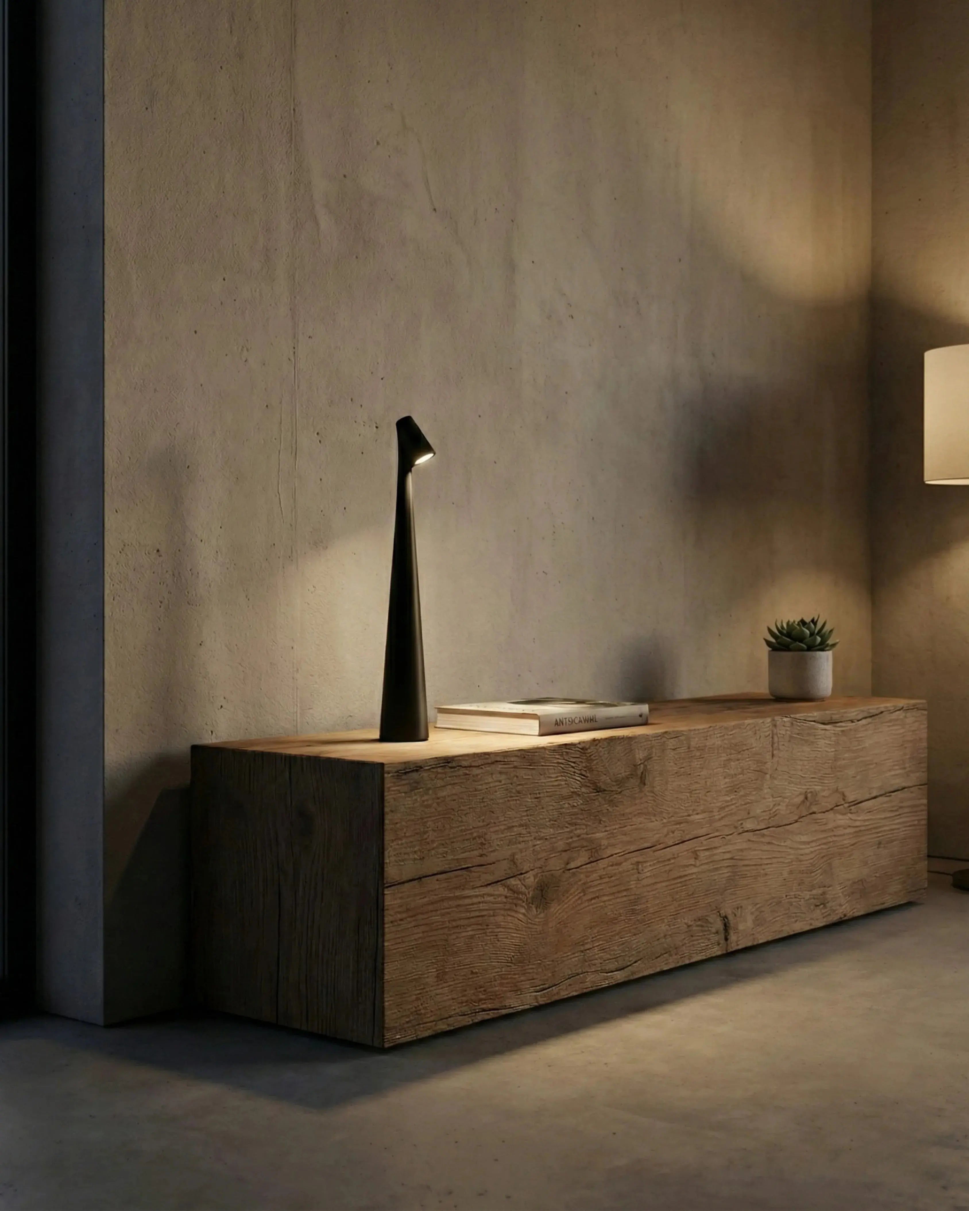 lampe led sans fil noir modele nora par korven studio 