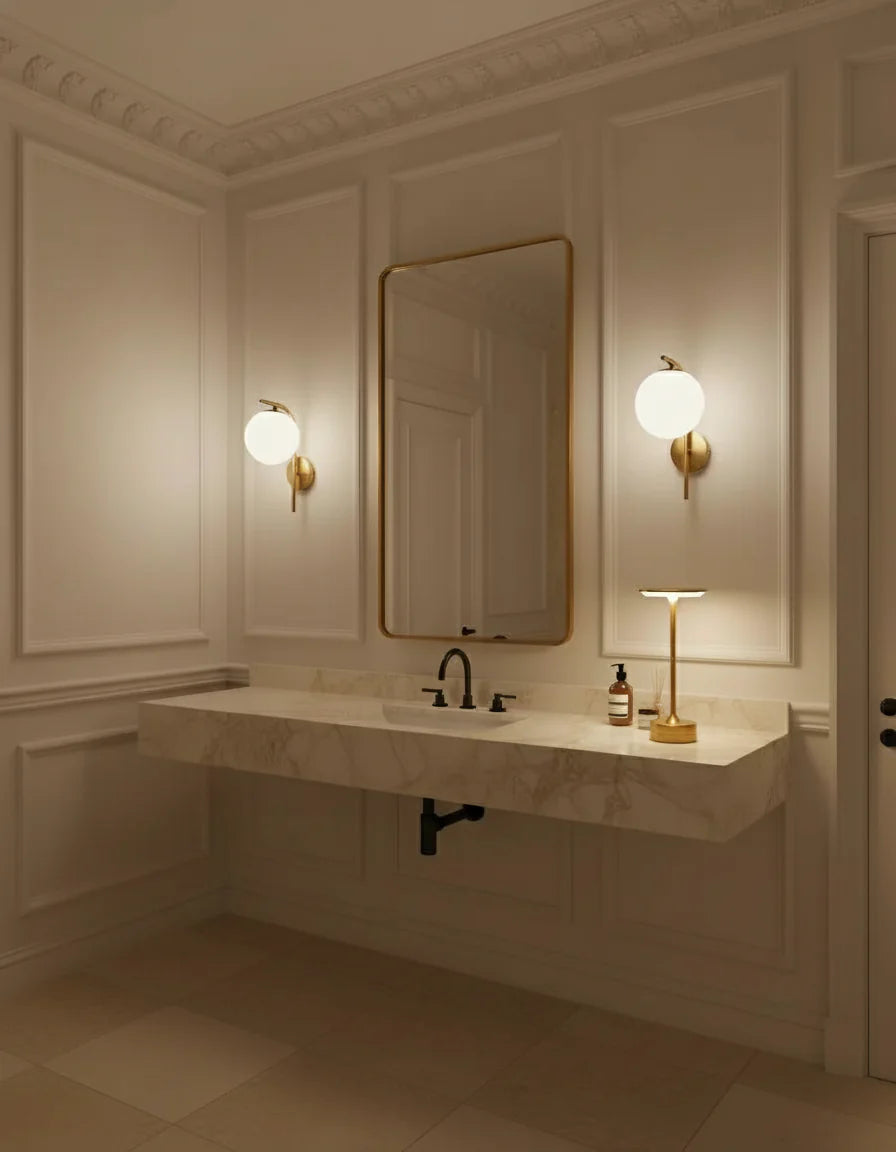 lampe led sans fil couleur or par korven studio