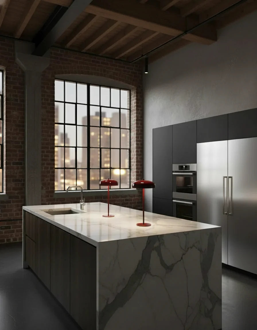 lampe led sans fil couleur rouge par korven studio 