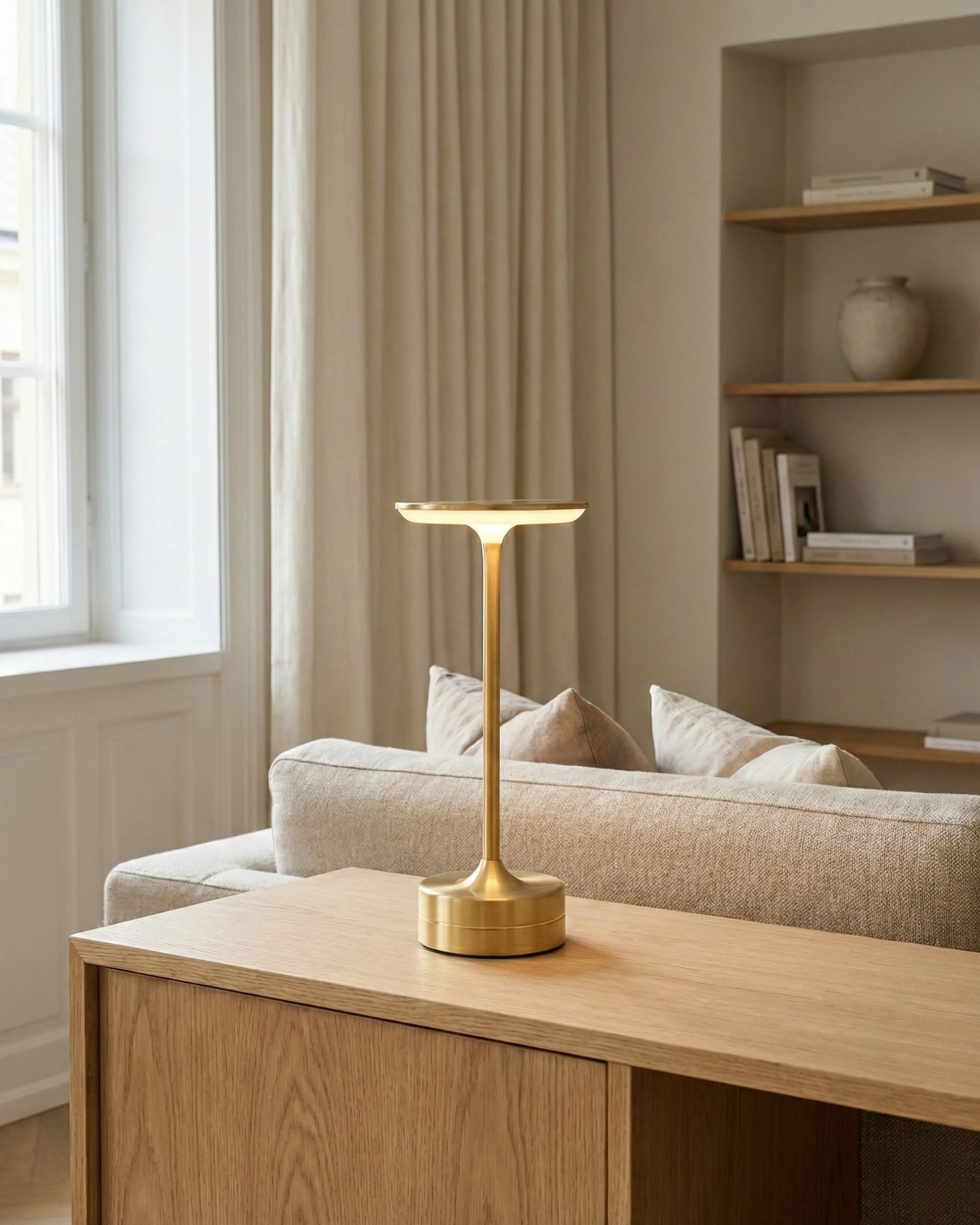 lampe sans fil modele couleur or modele lora par korven studio 