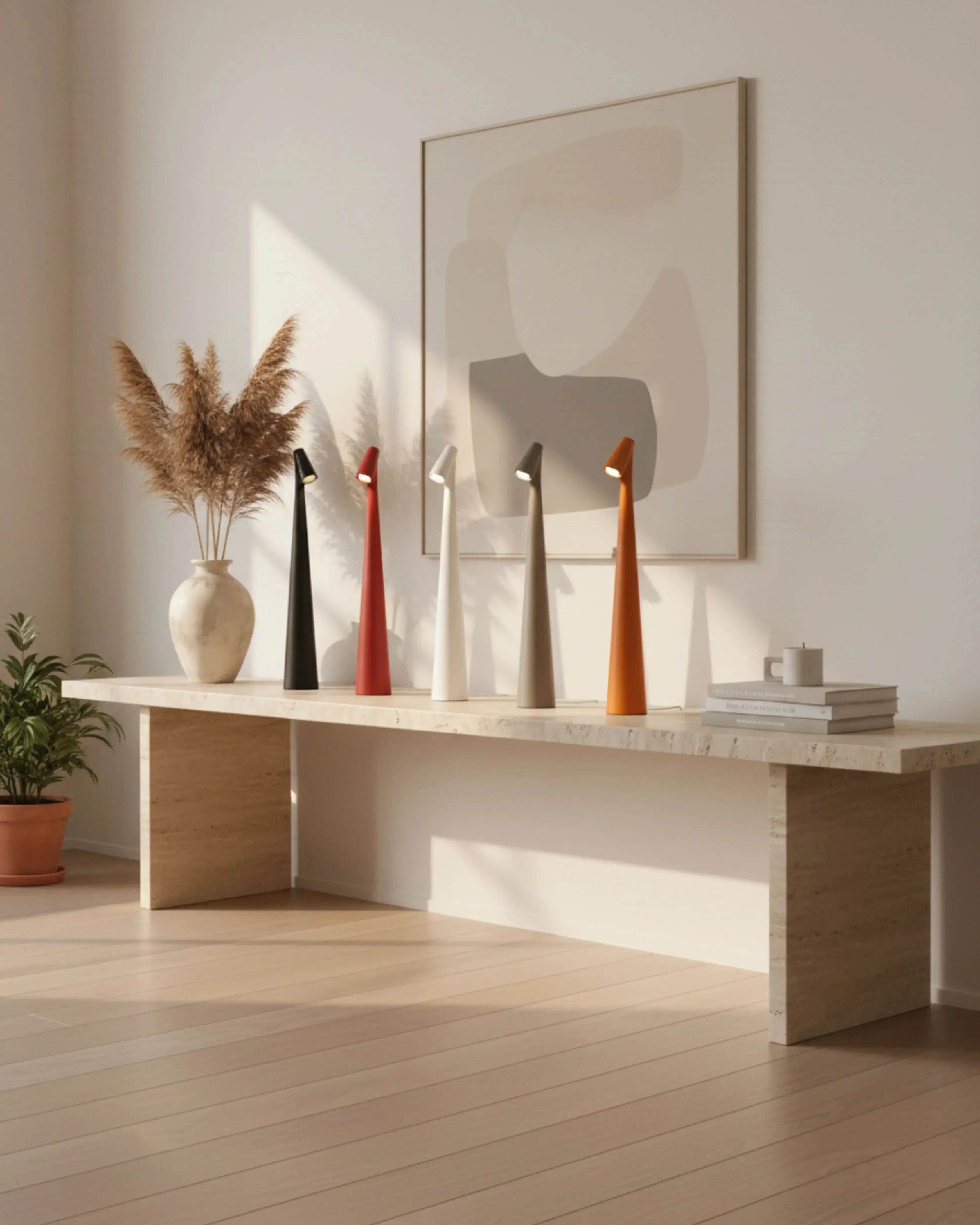 Ensemble de lampes sans fil – modèle Nora par Korven Studio.