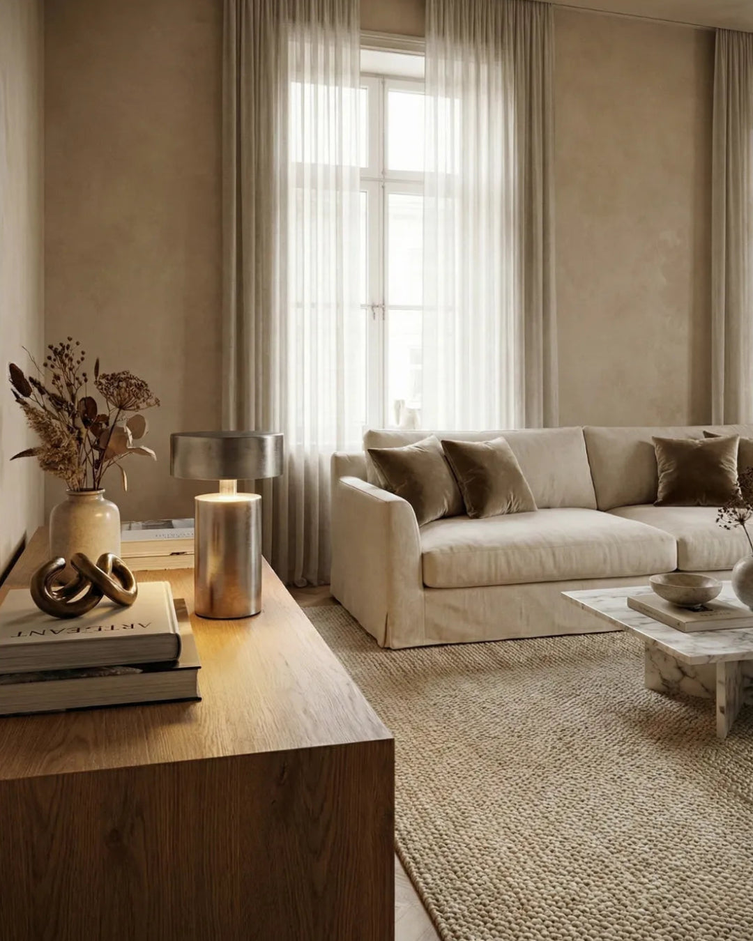 lampe sans fil rechargeable led couleur argent modele tomi par korven studio 