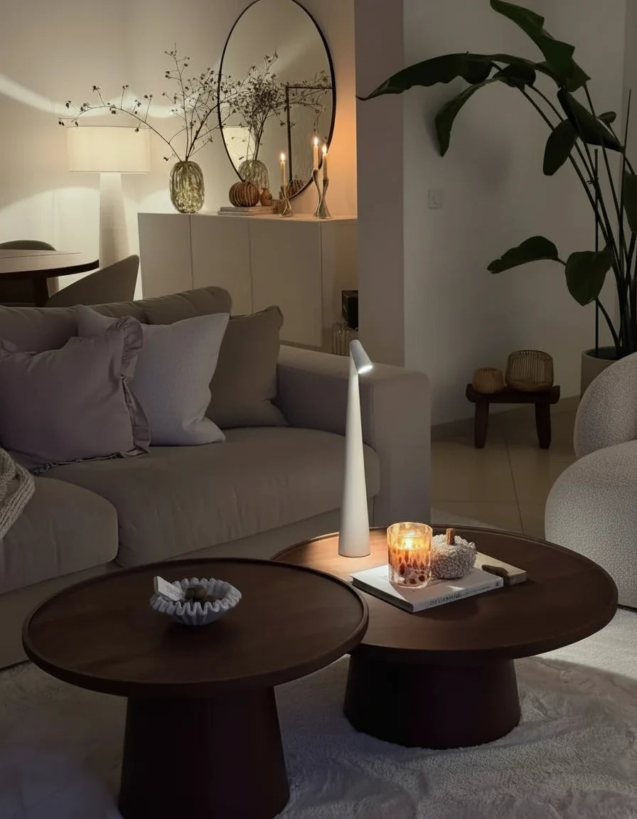 lampe led sans fil blanche par korven studio 