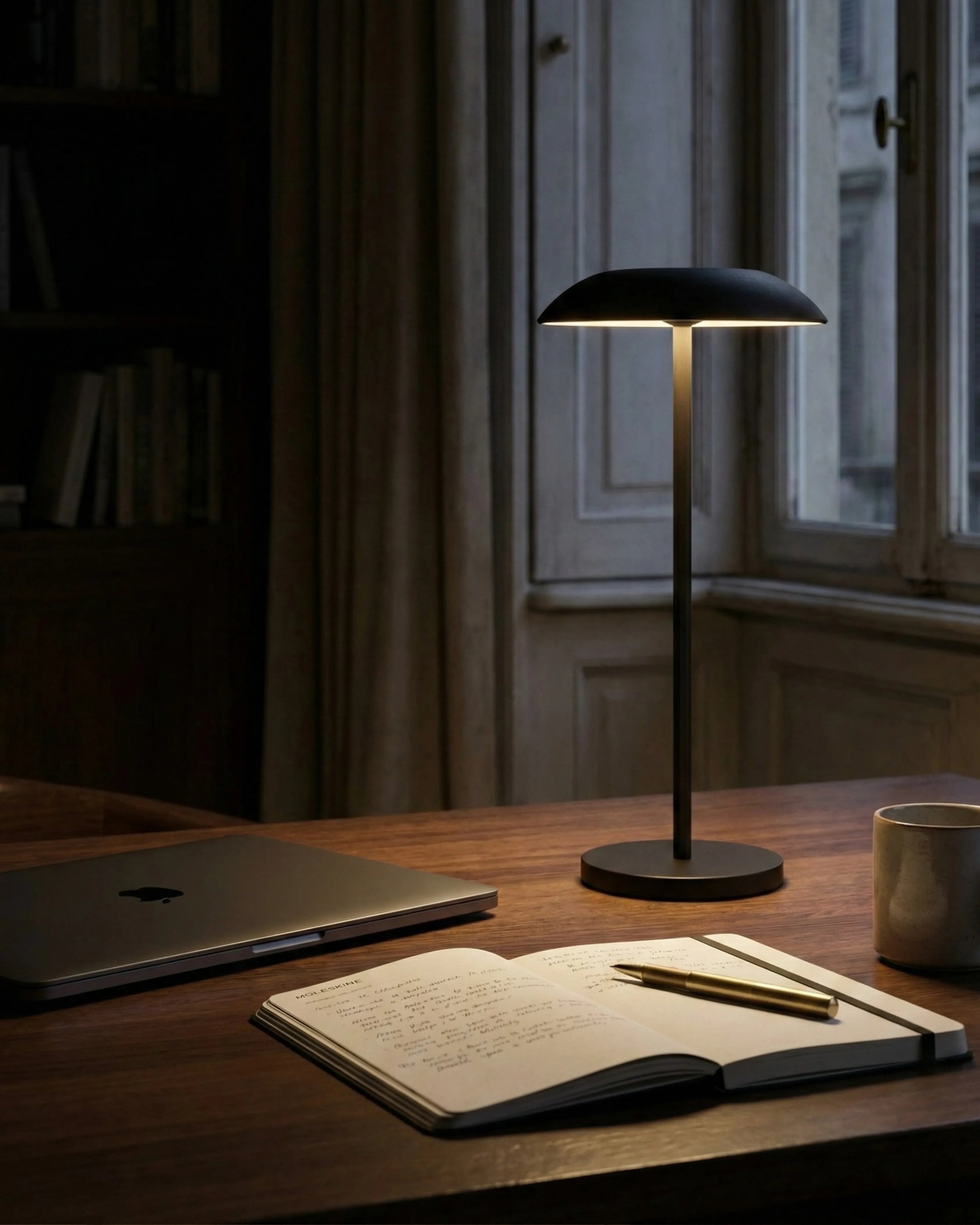 lampe sans fil noir modele oslo par korven studio 