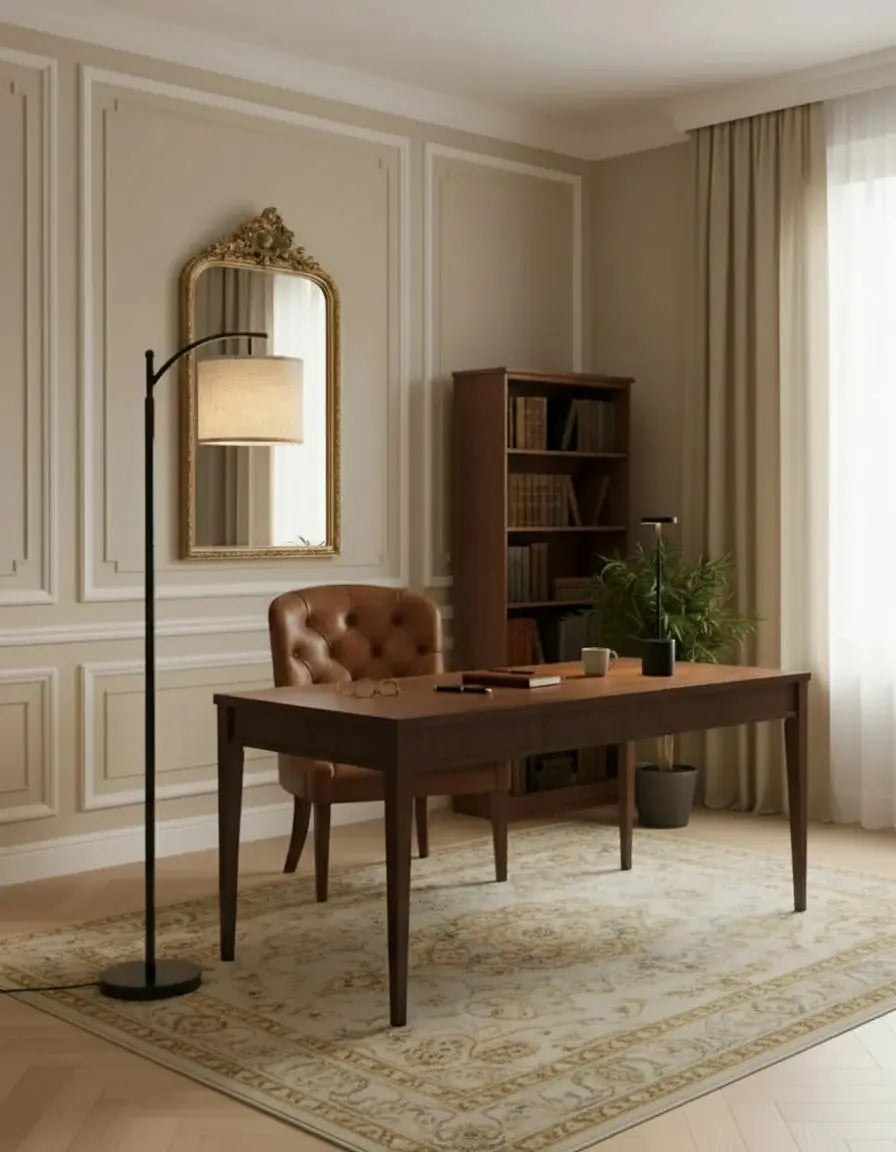 Lampe à poser sans fil de bureau noir par korven studio