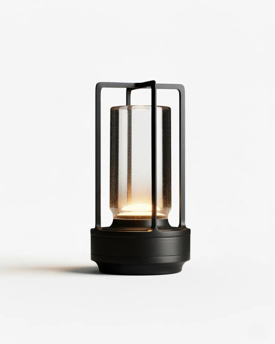 Lampe sans fil noir rechargeable – modèle Runa par Korven Studio.