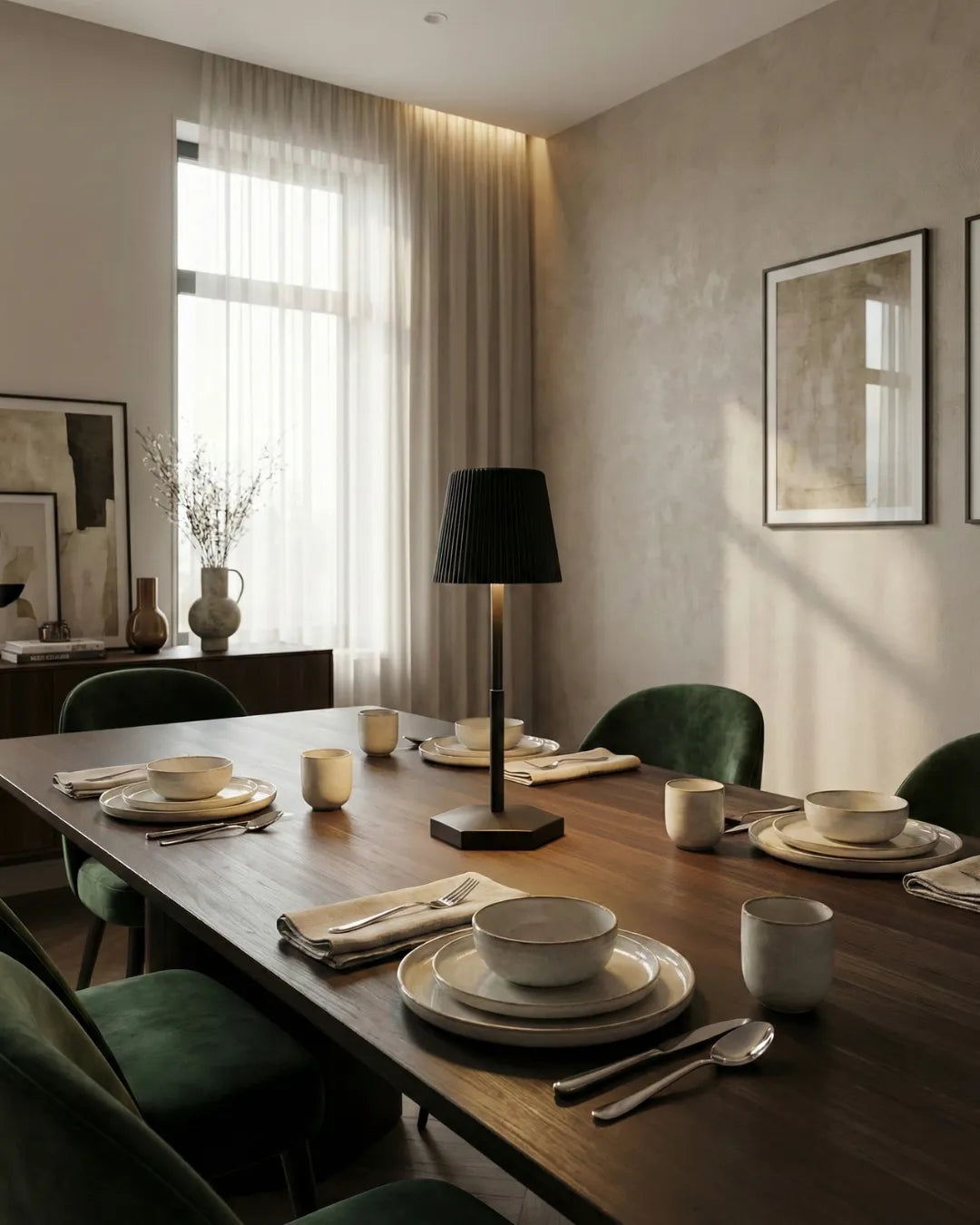 lampe sans fil restaurant par korven studio 