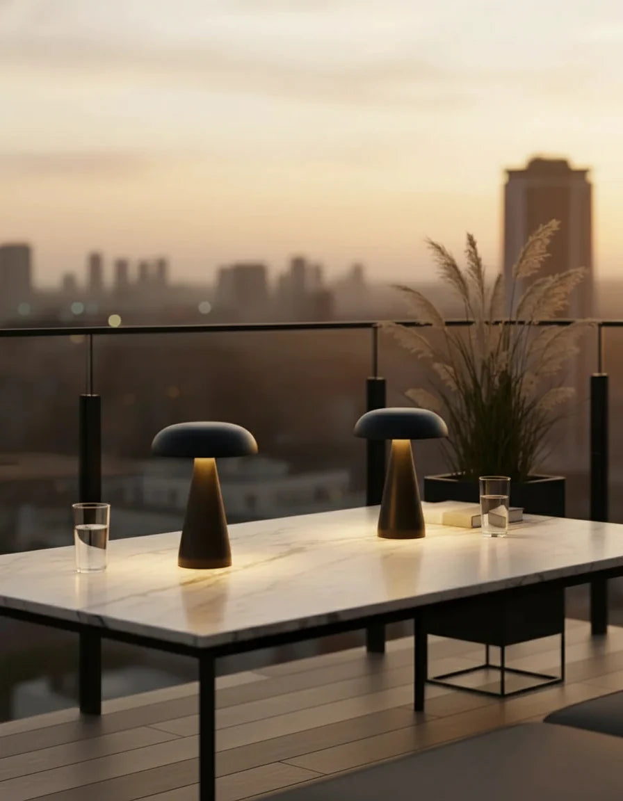 Lampe sans fil tactile couleur noir par korven studio