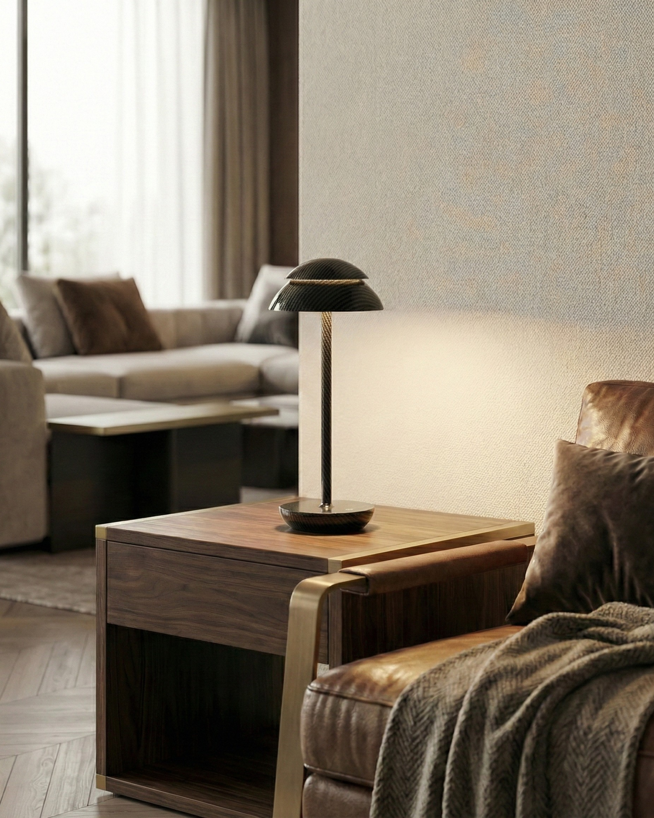 lampe de bureau tuyau modele arca par korven studio