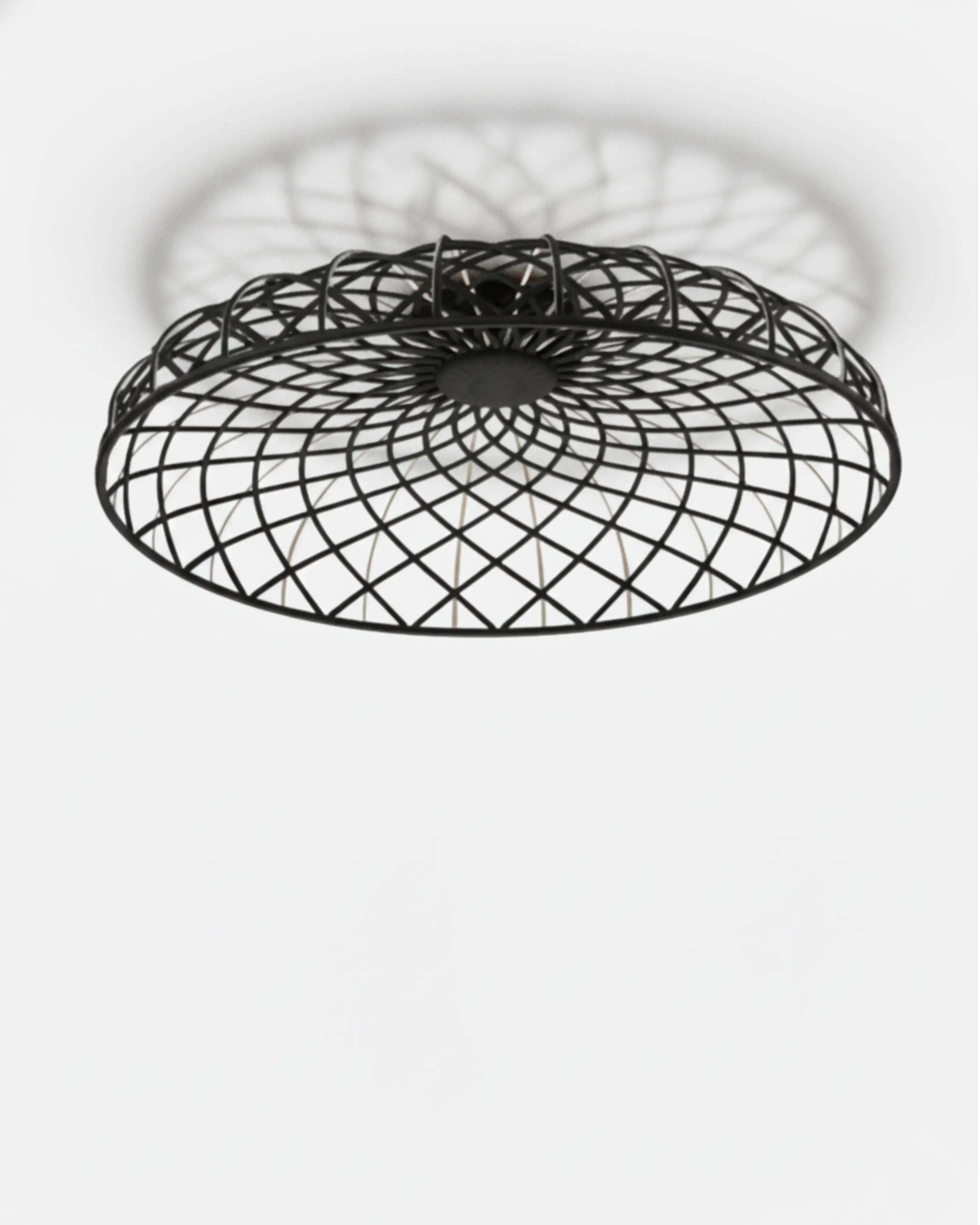plafonnier, lustre noir kimo par korven studio